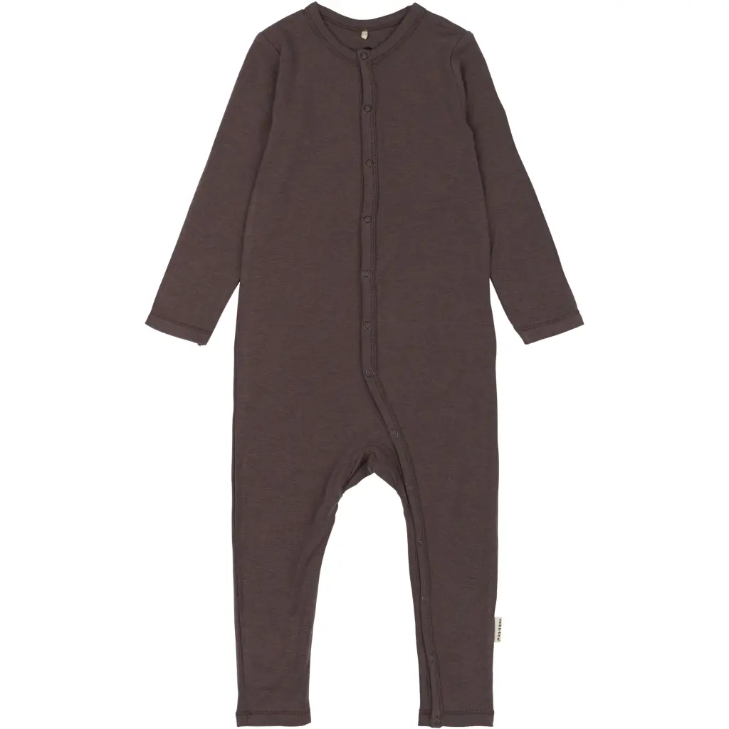 Grenouillère manches longues en laine/bambou bébé Mikk-Line Grenouillère manches longues en laine/bambou bébé Mikk-Line