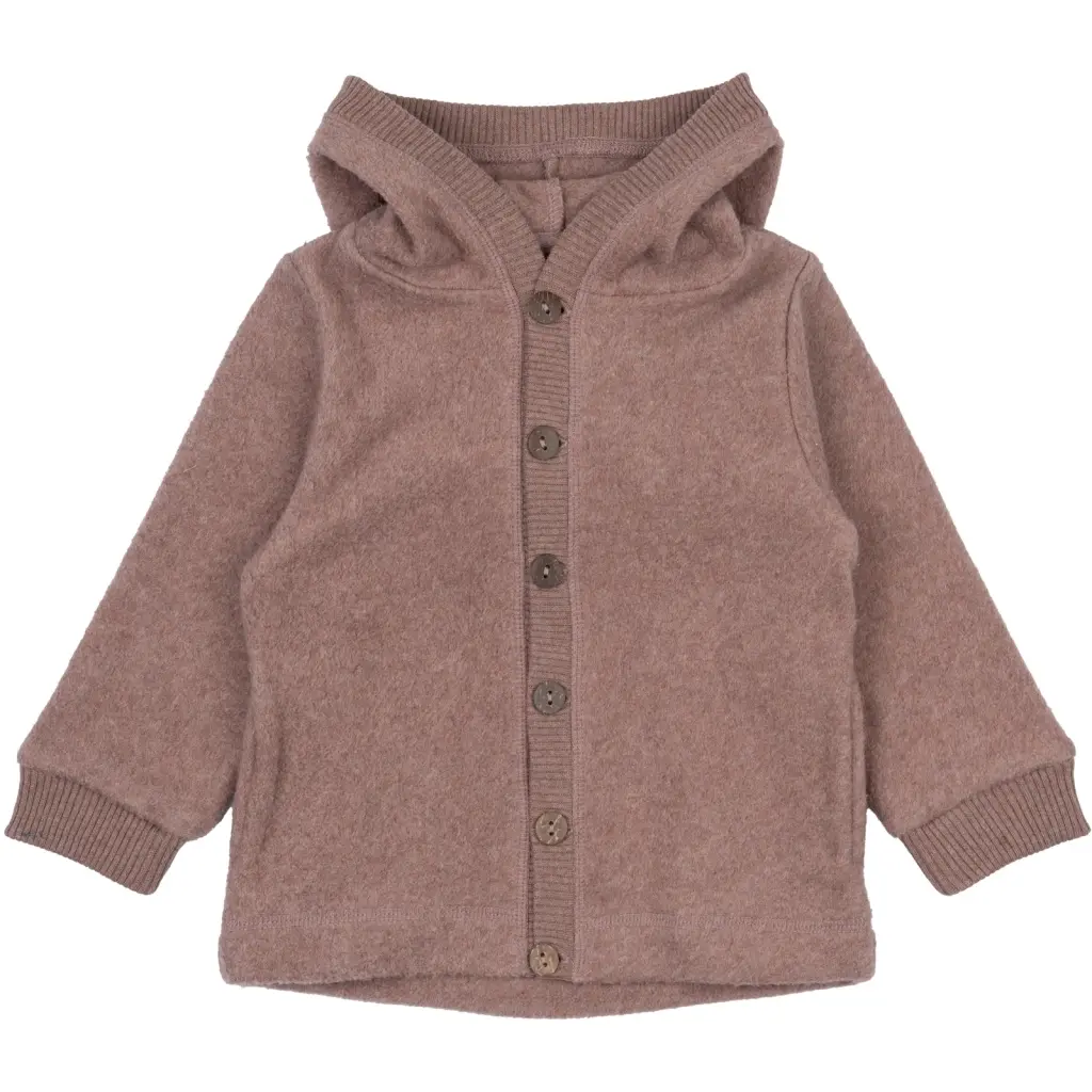 Cardigan Polaire à capuche bébé Mikk-Line Cardigan Polaire à capuche bébé Mikk-Line