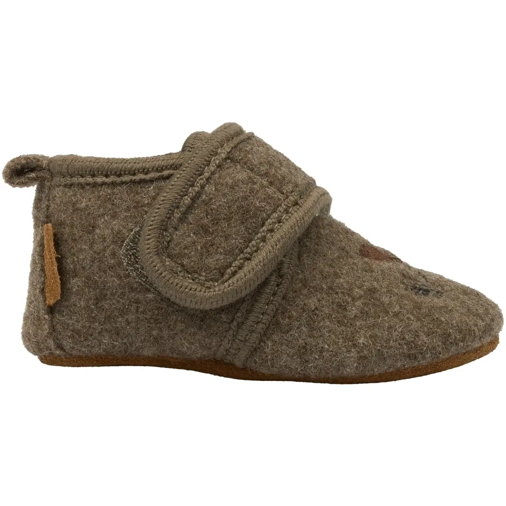 Chaussons laine brodé bébé Mikk-Line Chaussons laine brodé bébé Mikk-Line