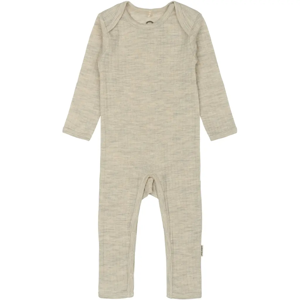 Combinaison en laine mérinos bébé Mikk-Line