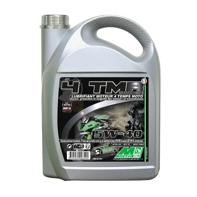 Motoröl Motorrad Minerva Oil 4Tmr 5W40 P Piaggio 100% France 5 L