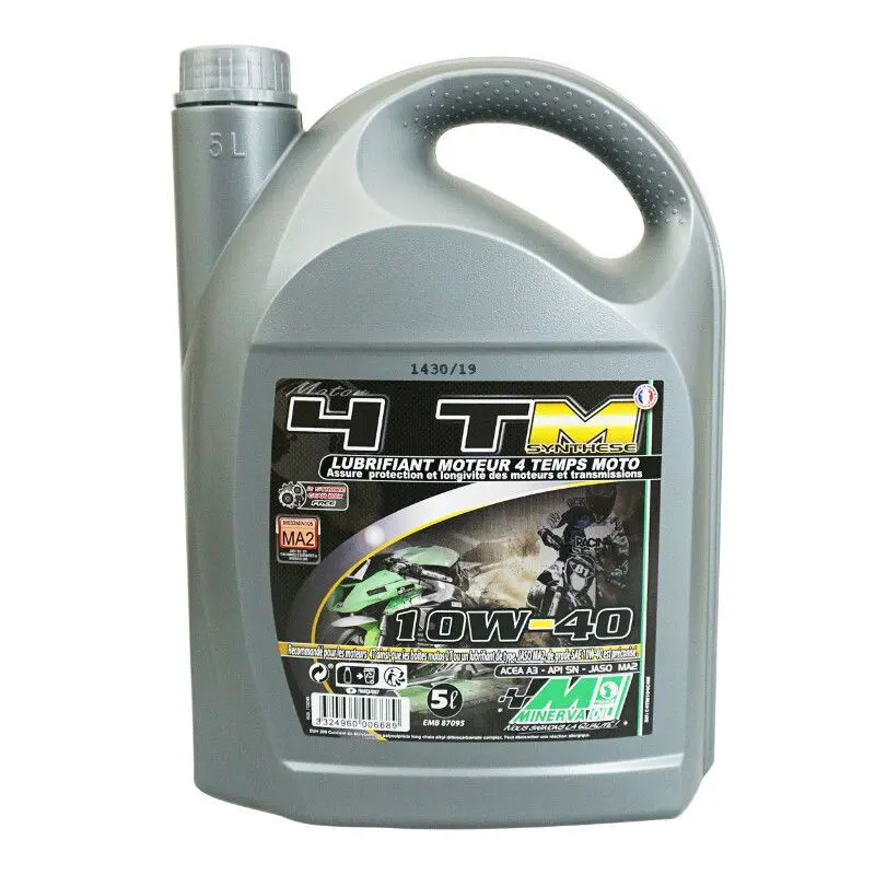Motoröl Motorrad Minerva Oil 4Tm 10W40 100% France 5 L