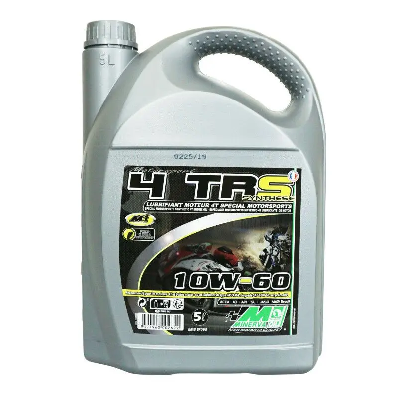 Motoröl Motorrad Minerva Oil 4Trs 10W60 100% France 5 L