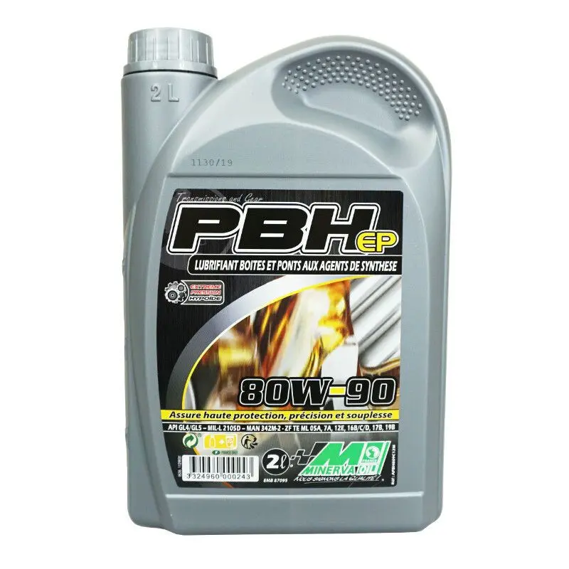 Getriebeöl Minerva Oil 80W90 Pbh 100% France 2 L