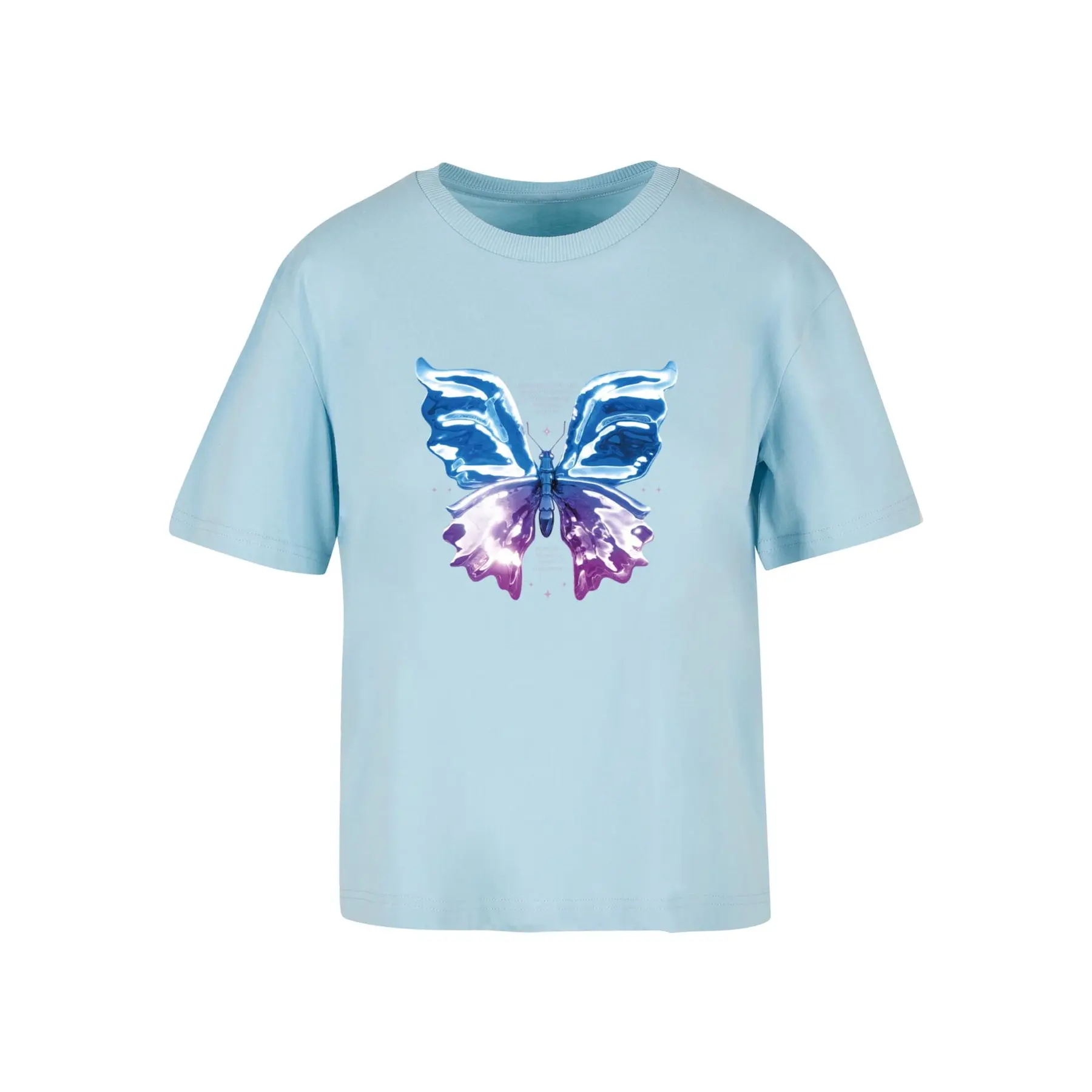 T-Shirt Miss Tee Chromed Butterfly