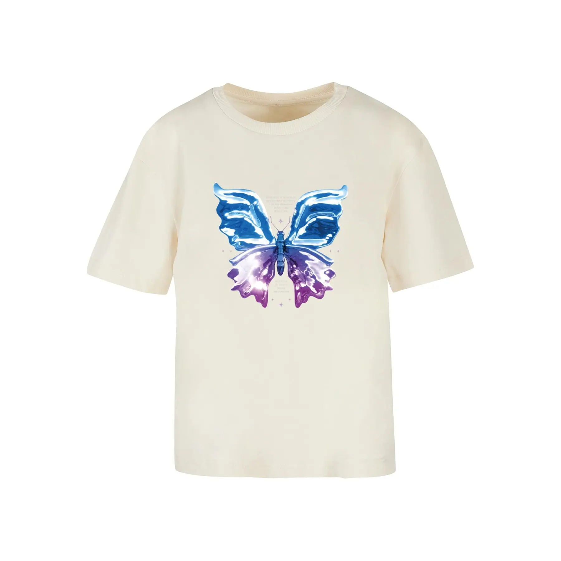T-Shirt Miss Tee Chromed Butterfly