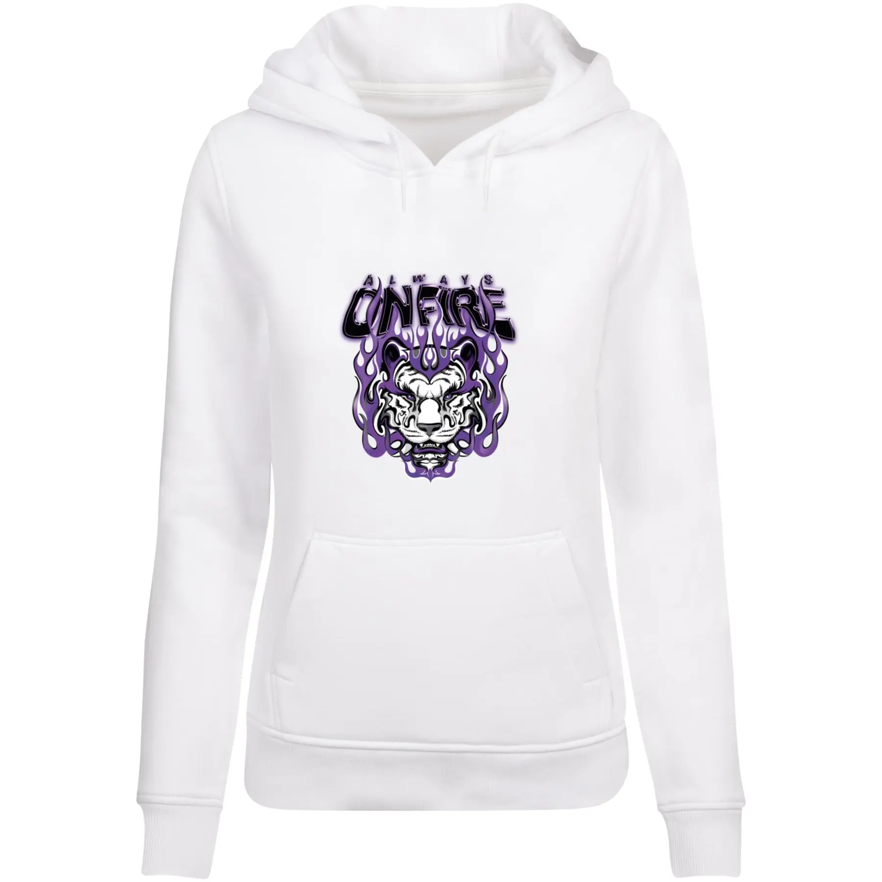 Hoodie Damen Miss Tee Always On Fire