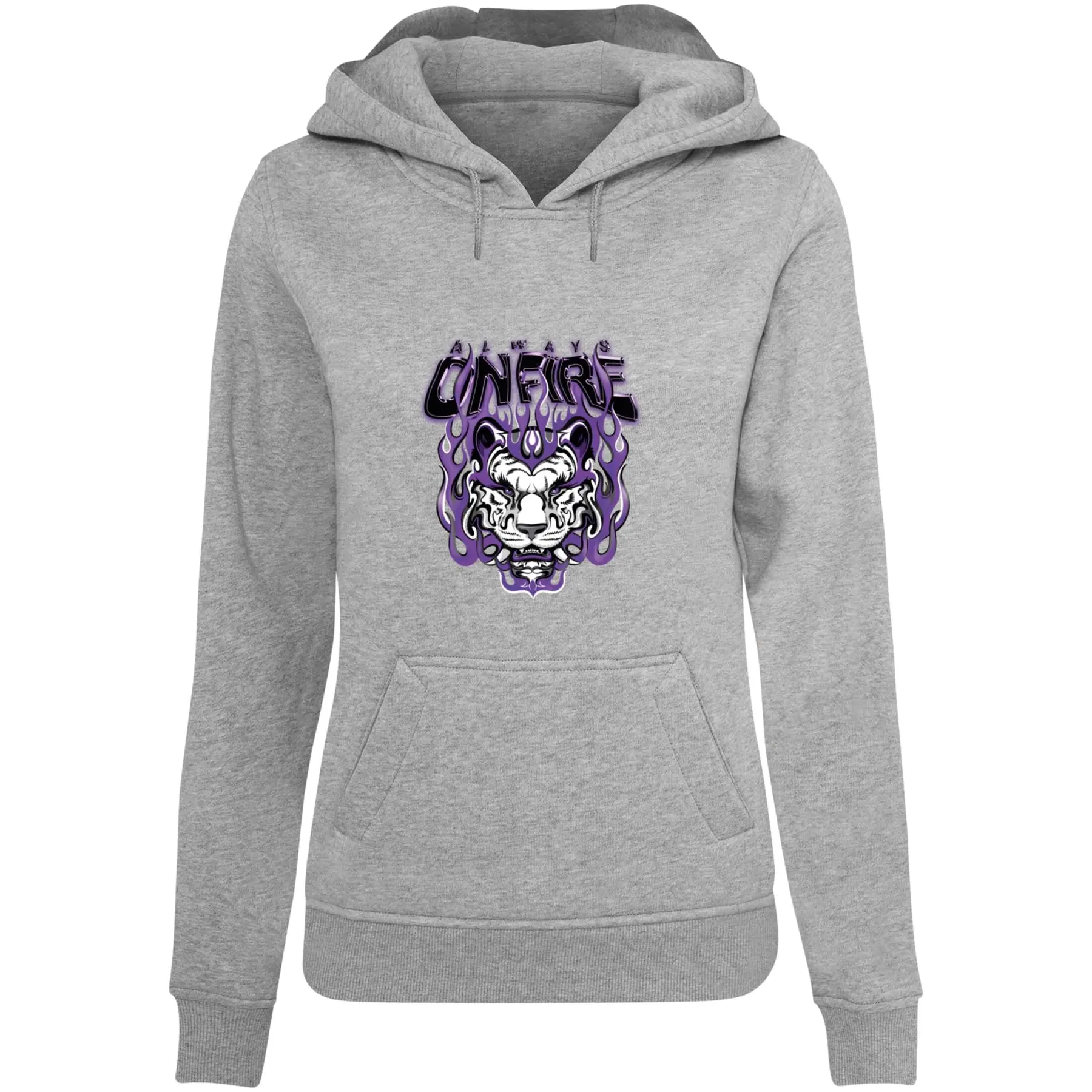 Hoodie Damen Miss Tee Always On Fire