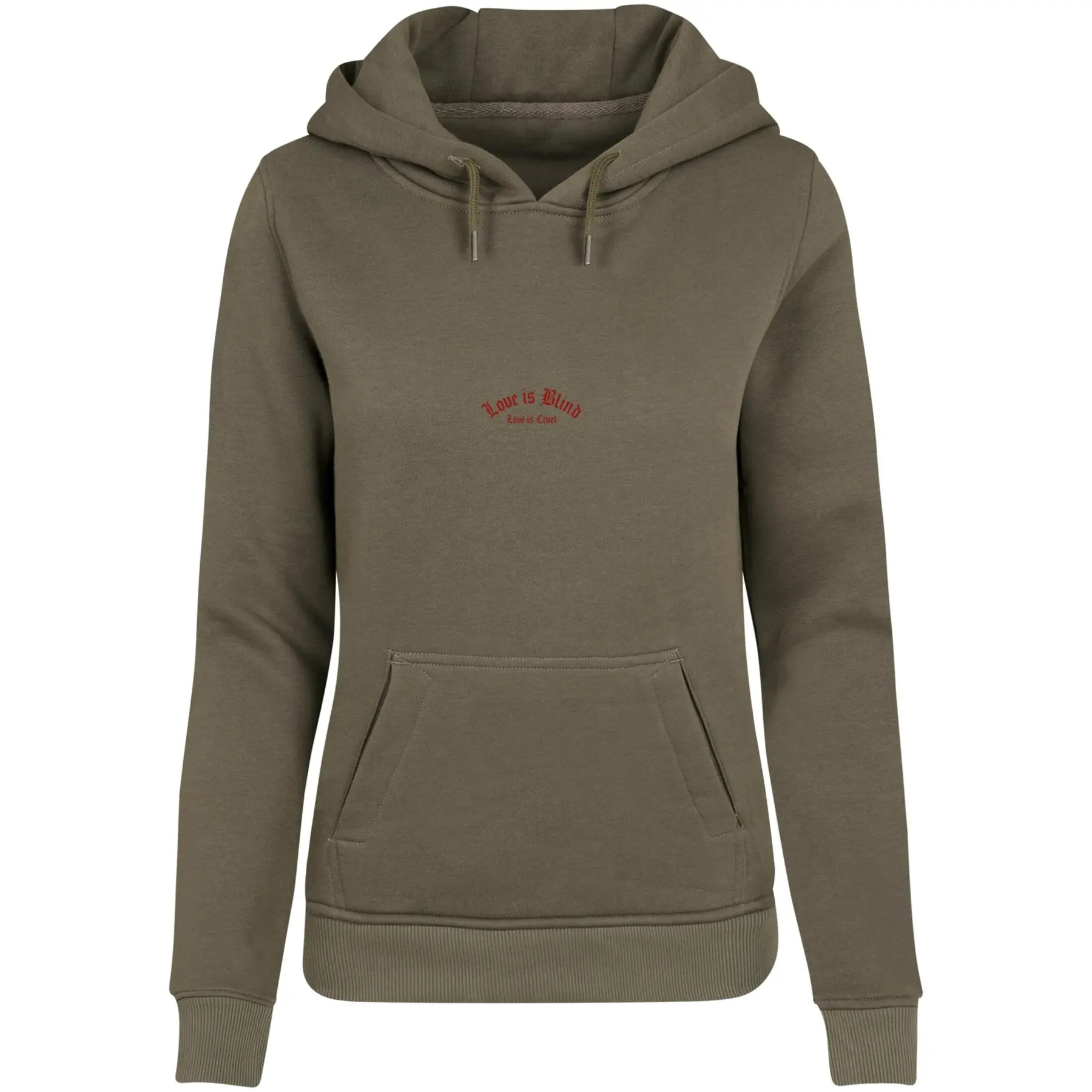 Hoodie Damen Miss Tee Love Is Blind Love Is Cruel