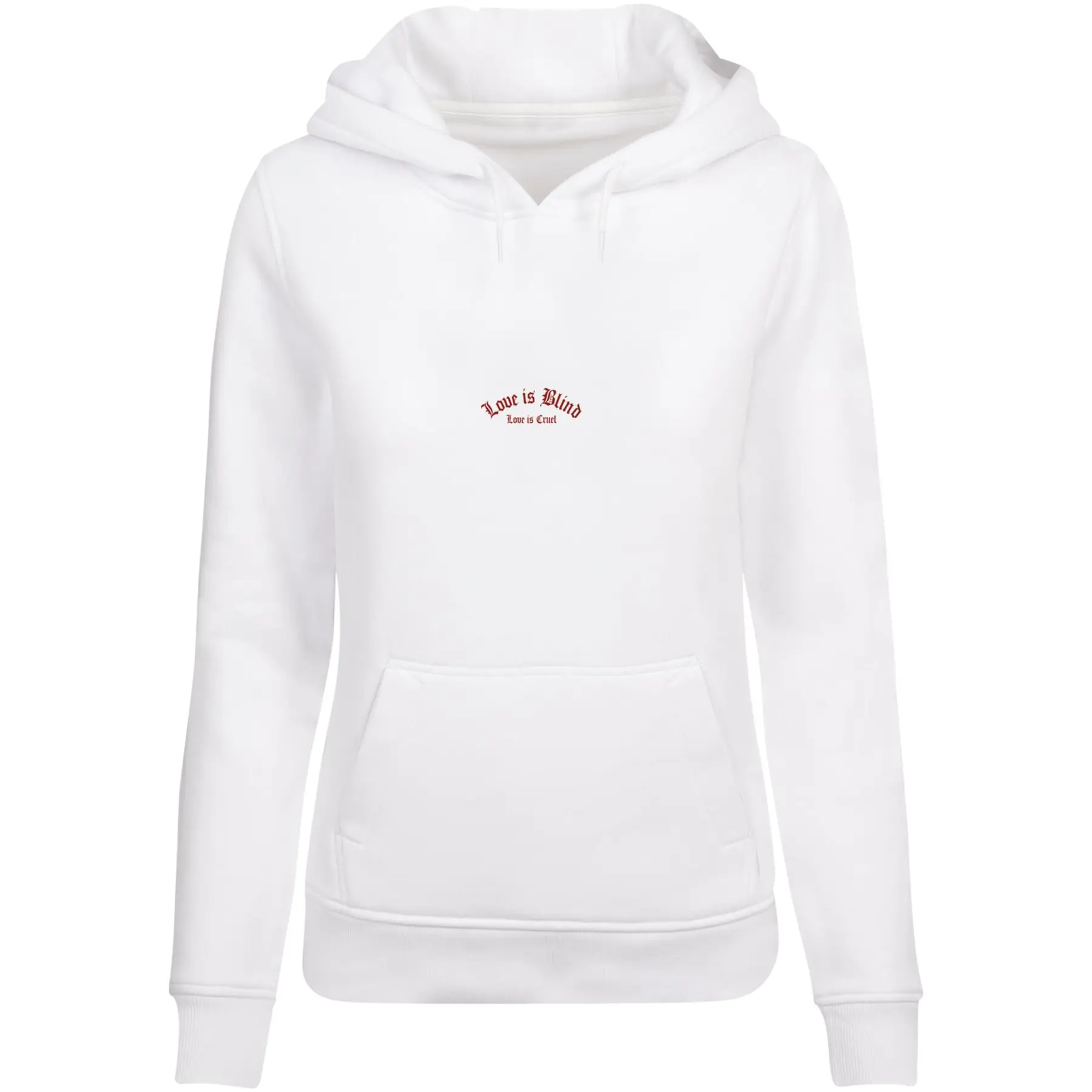 Hoodie Damen Miss Tee Love Is Blind Love Is Cruel