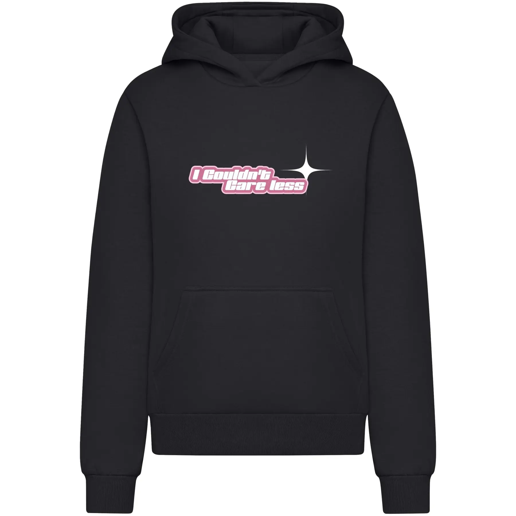 Flauschiger Kapuzenpullover für Frauen Miss Tee Couldn't Care Less