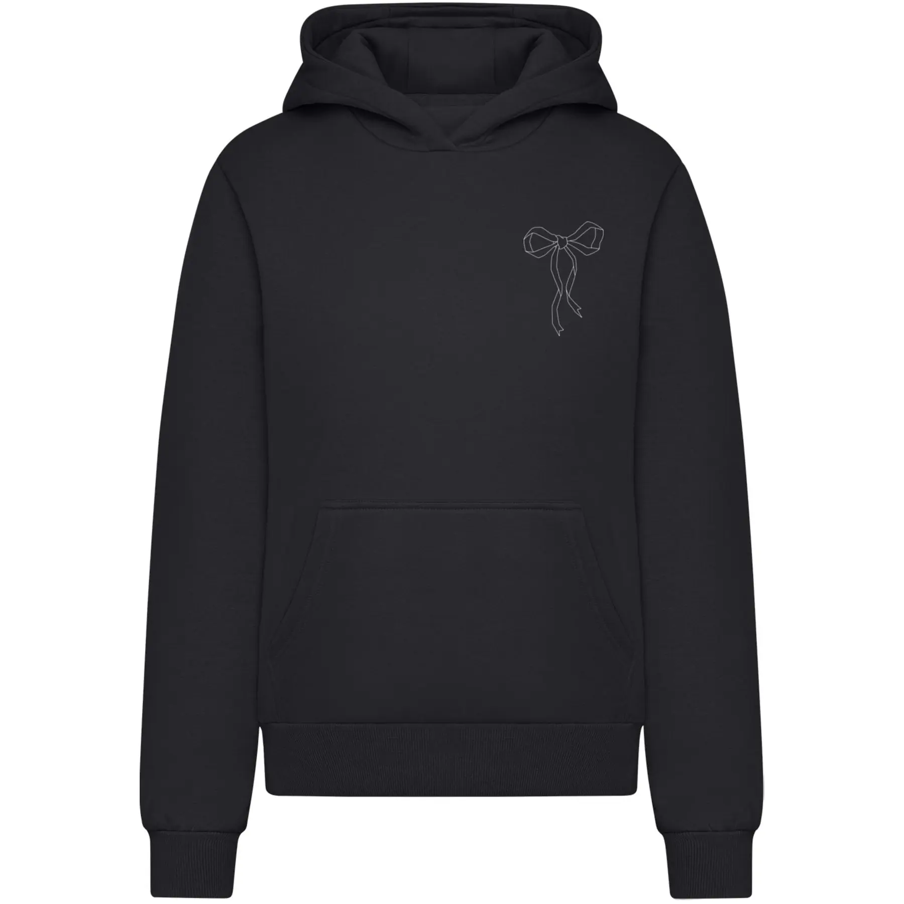 Hoodie Damen Miss Tee Bow Oneliner Fluffy