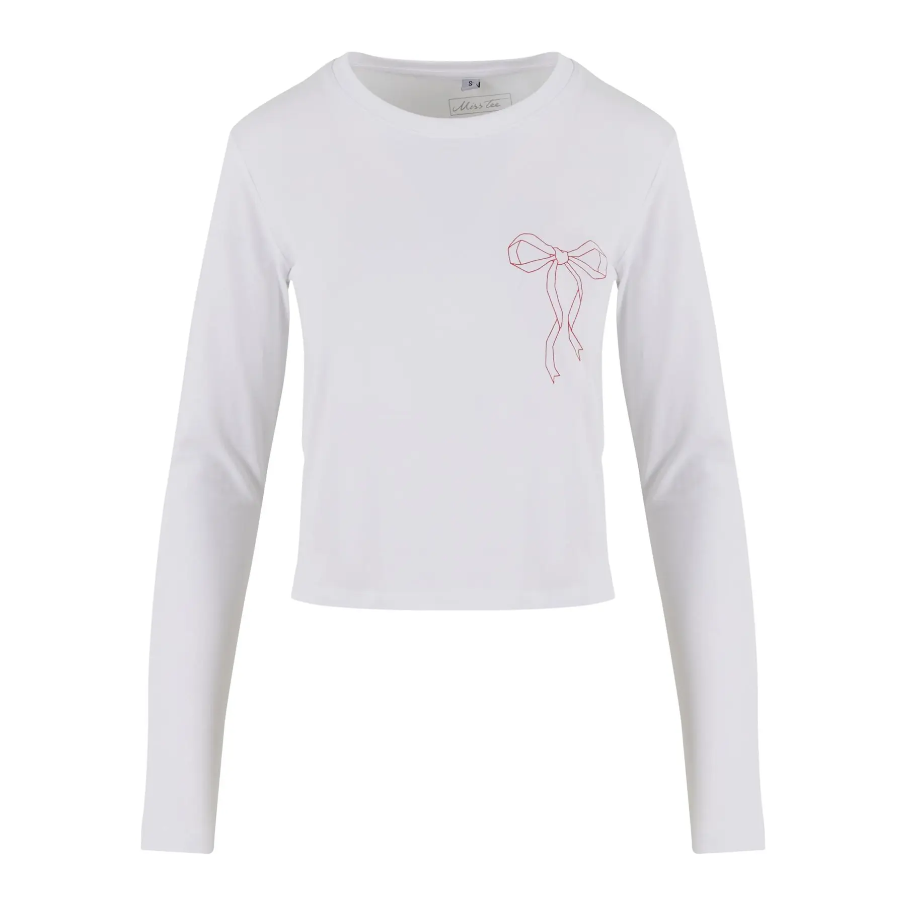 Langarmshirt Miss Tee Bow Oneliner