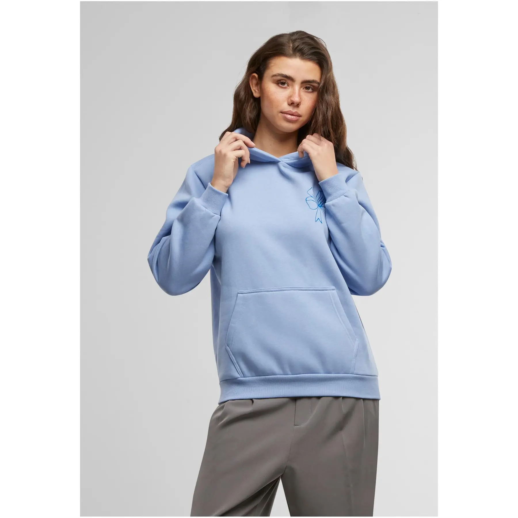 Hoodie Damen Miss Tee Good Vibes Bow