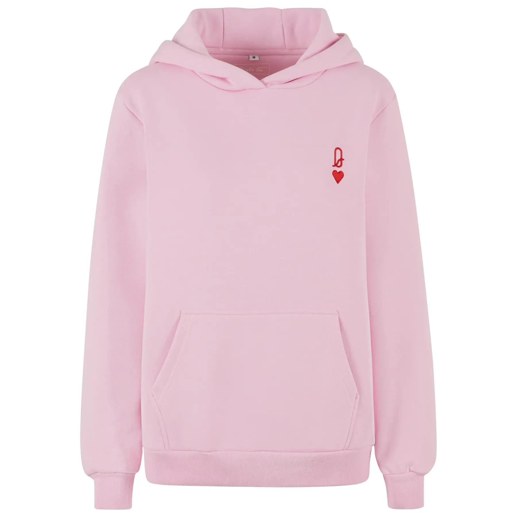 Felpa con cappuccio morbida donna Miss Tee Queen Card EMB