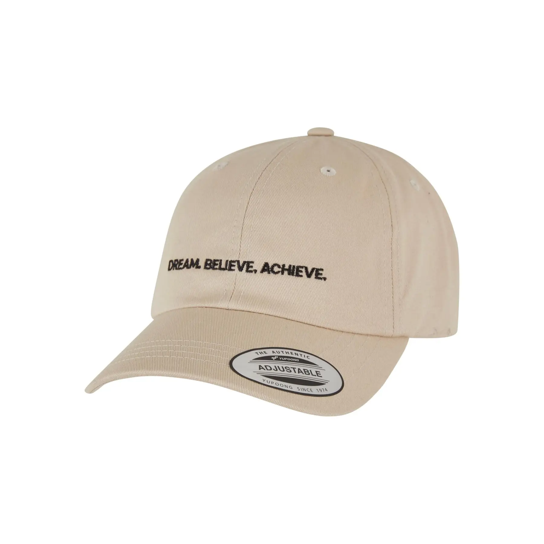 Damen Baseballcap aus Baumwolltwill Miss Tee Dream Believe Achieve