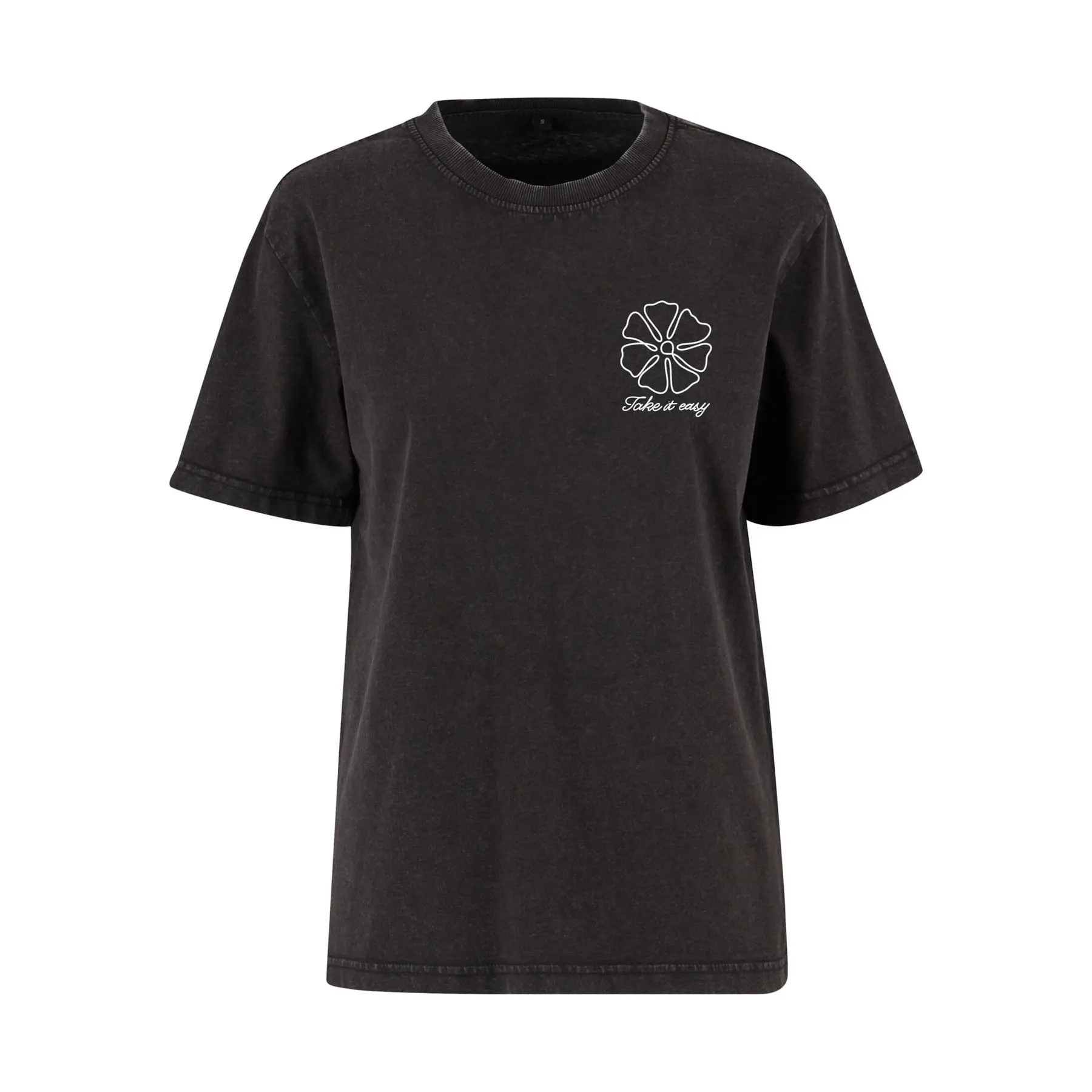T-shirt da donna Miss Tee One Line Flowers