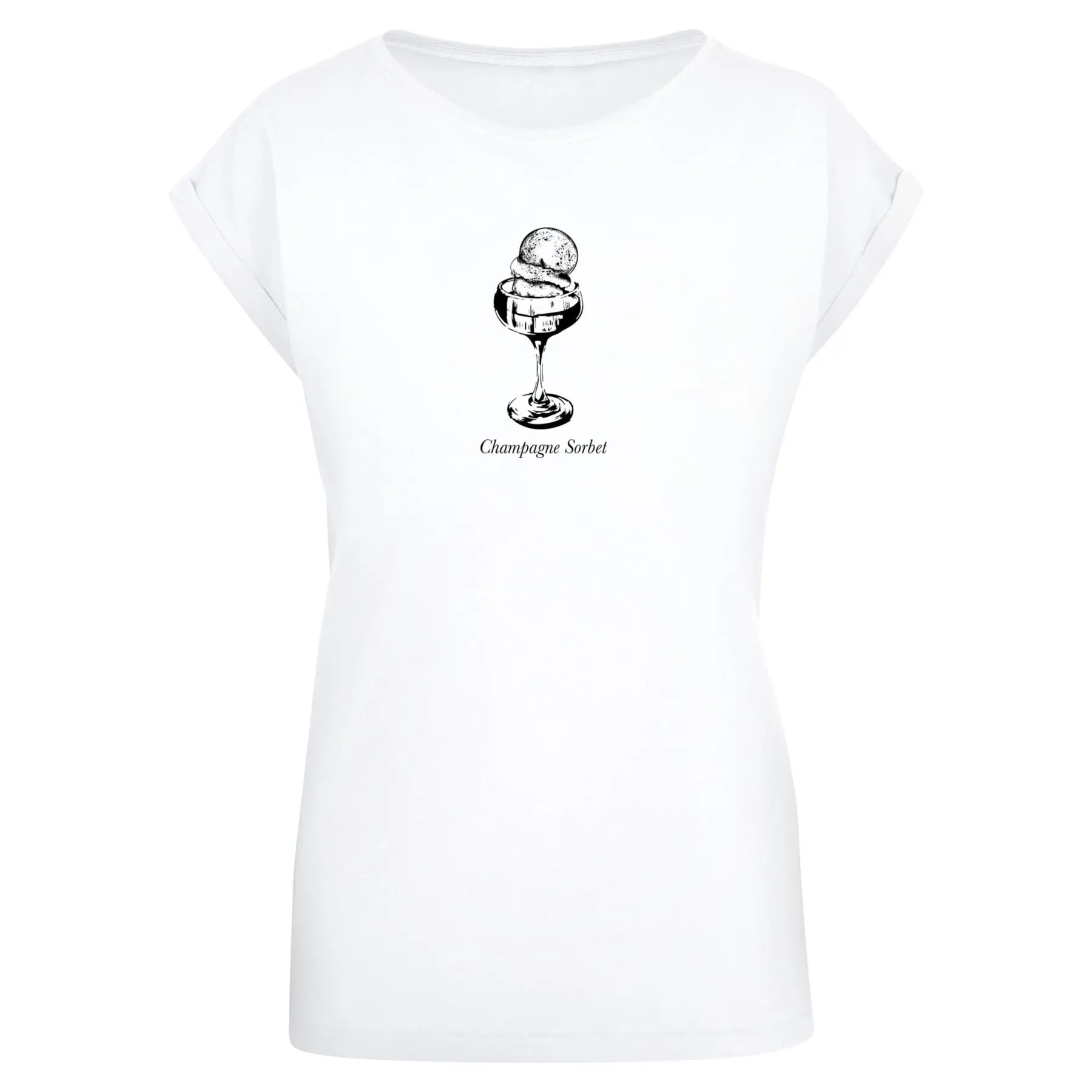Damen T-Shirt Mister Tee Champagne