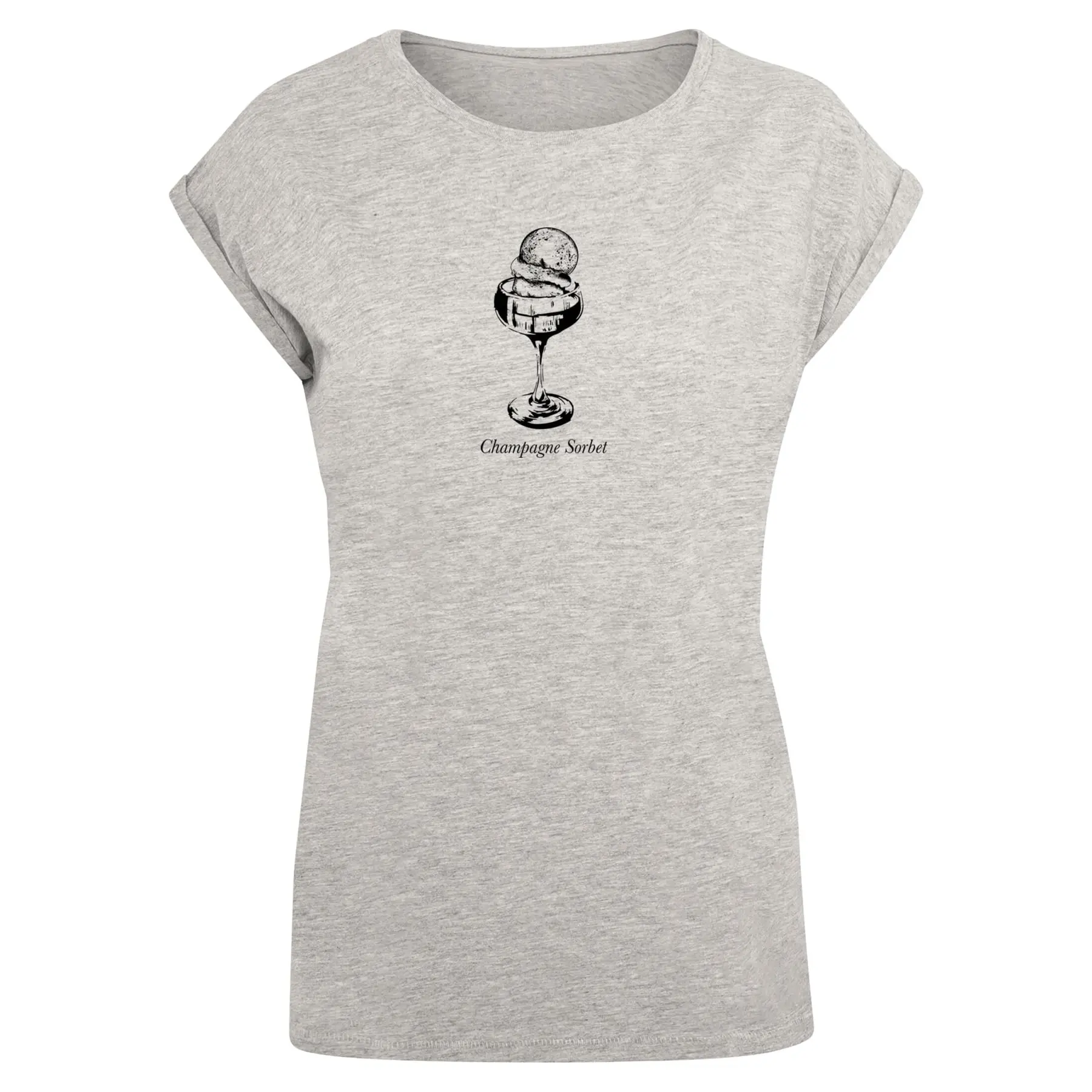 Damen T-Shirt Mister Tee Champagne