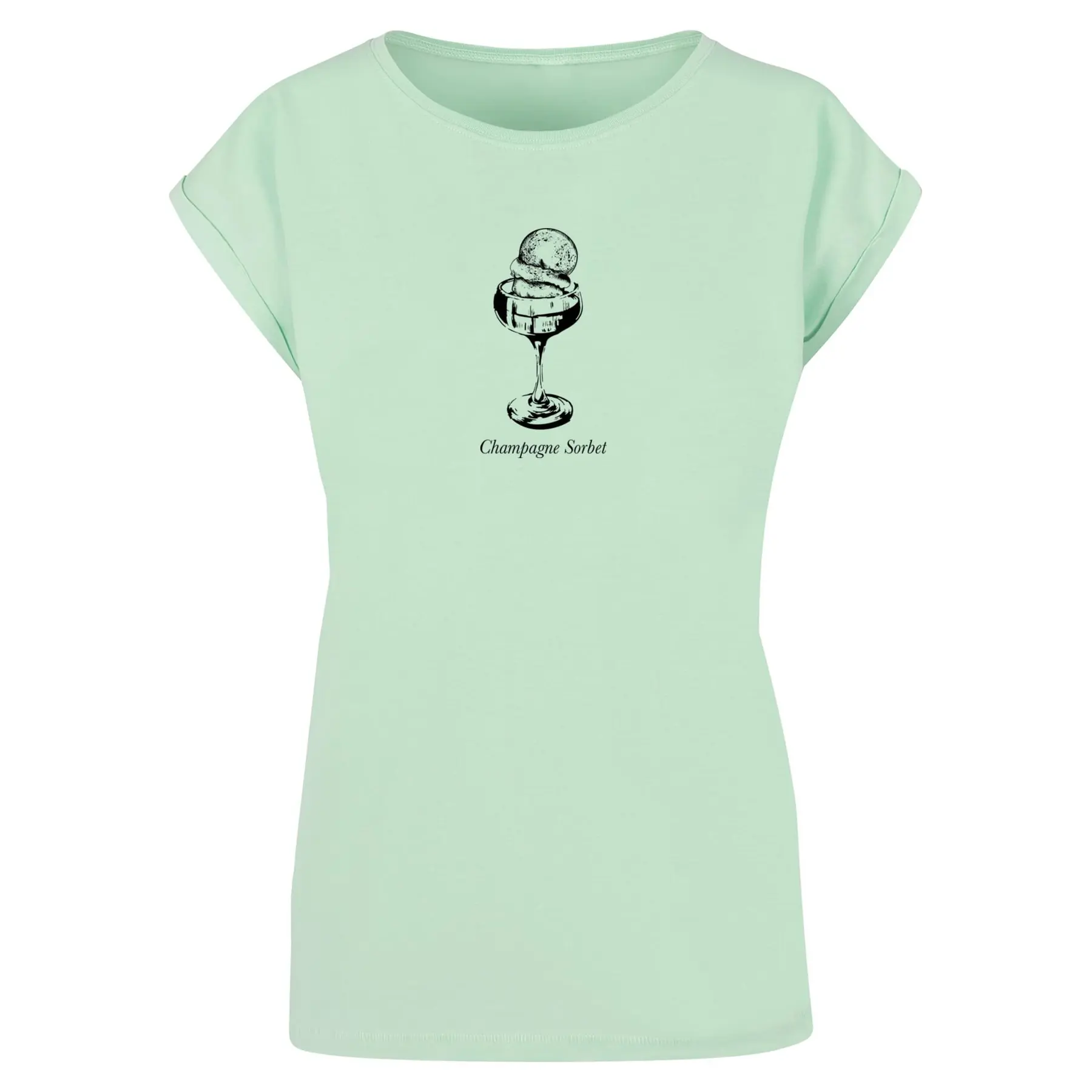 Damen T-Shirt Mister Tee Champagne