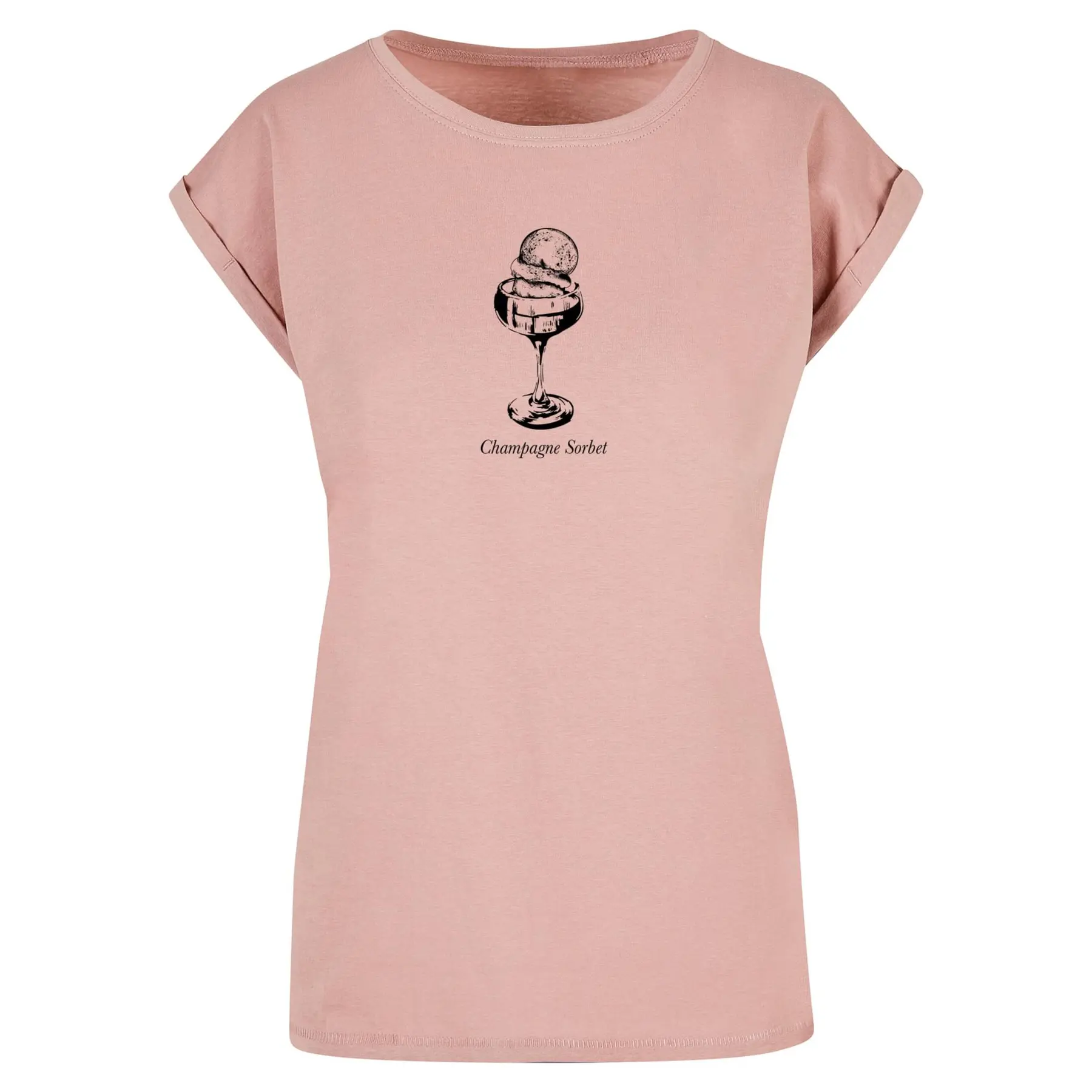 Damen T-Shirt Mister Tee Champagne