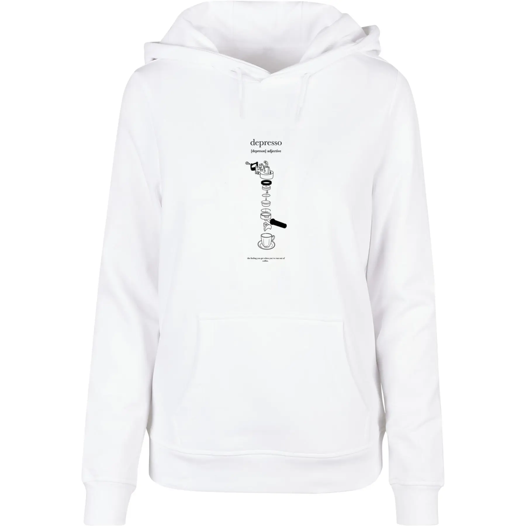 Hoodie Damen Mister Tee Depresso Basic