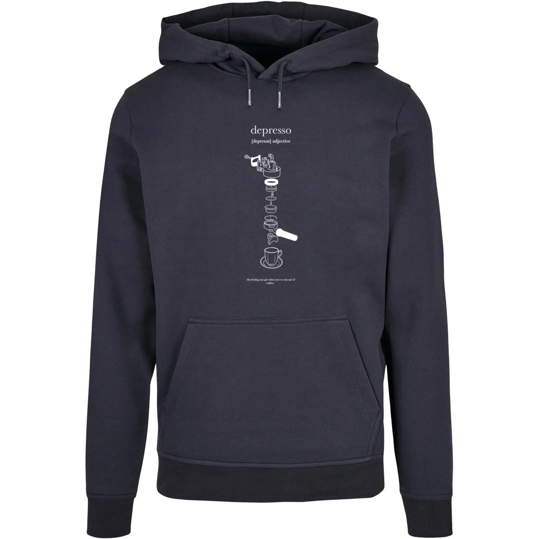 Kapuzensweatshirt Mister Tee Depresso Basic