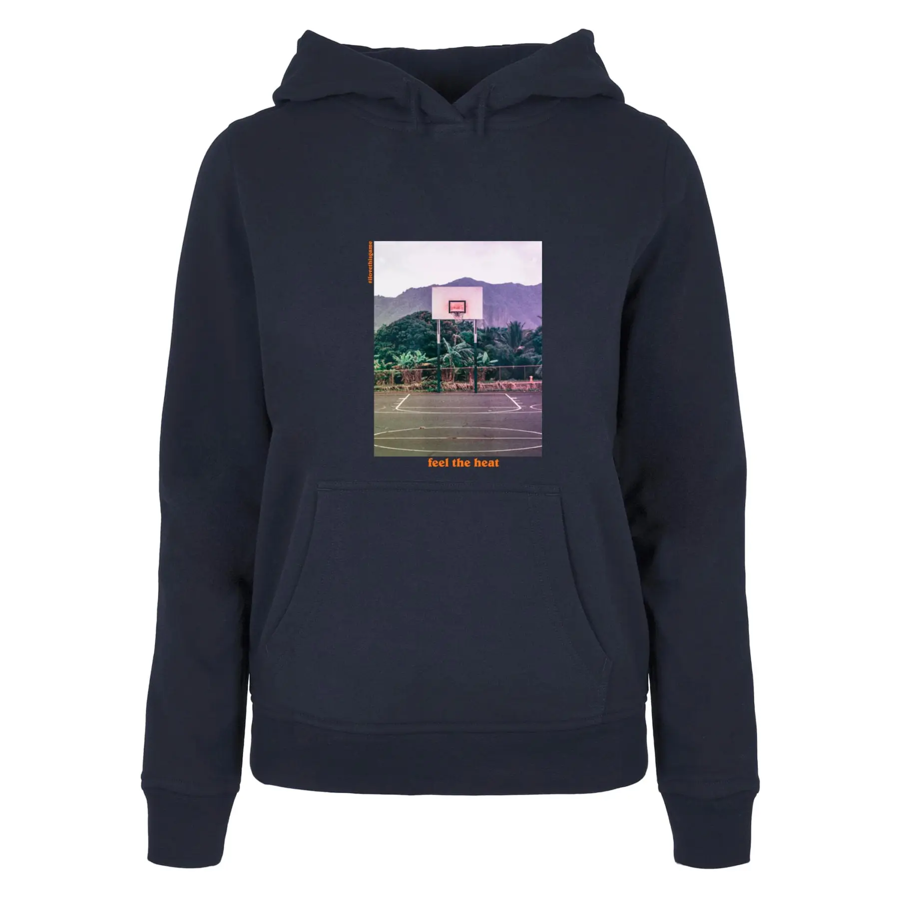 Dames Hoodie Mister Tee Feel The Heat Basic