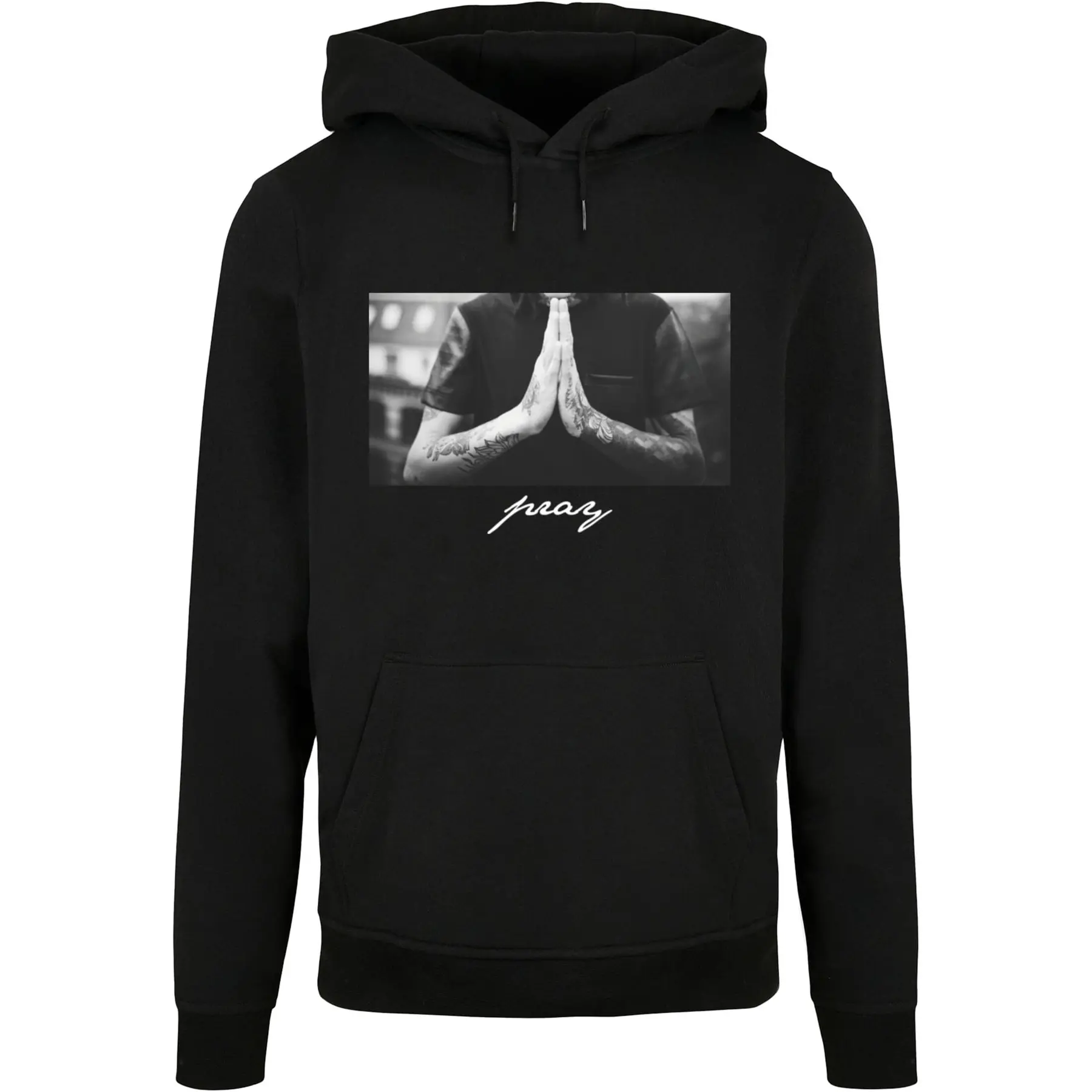 Felpa basic con cappuccio Mister Tee Pray New