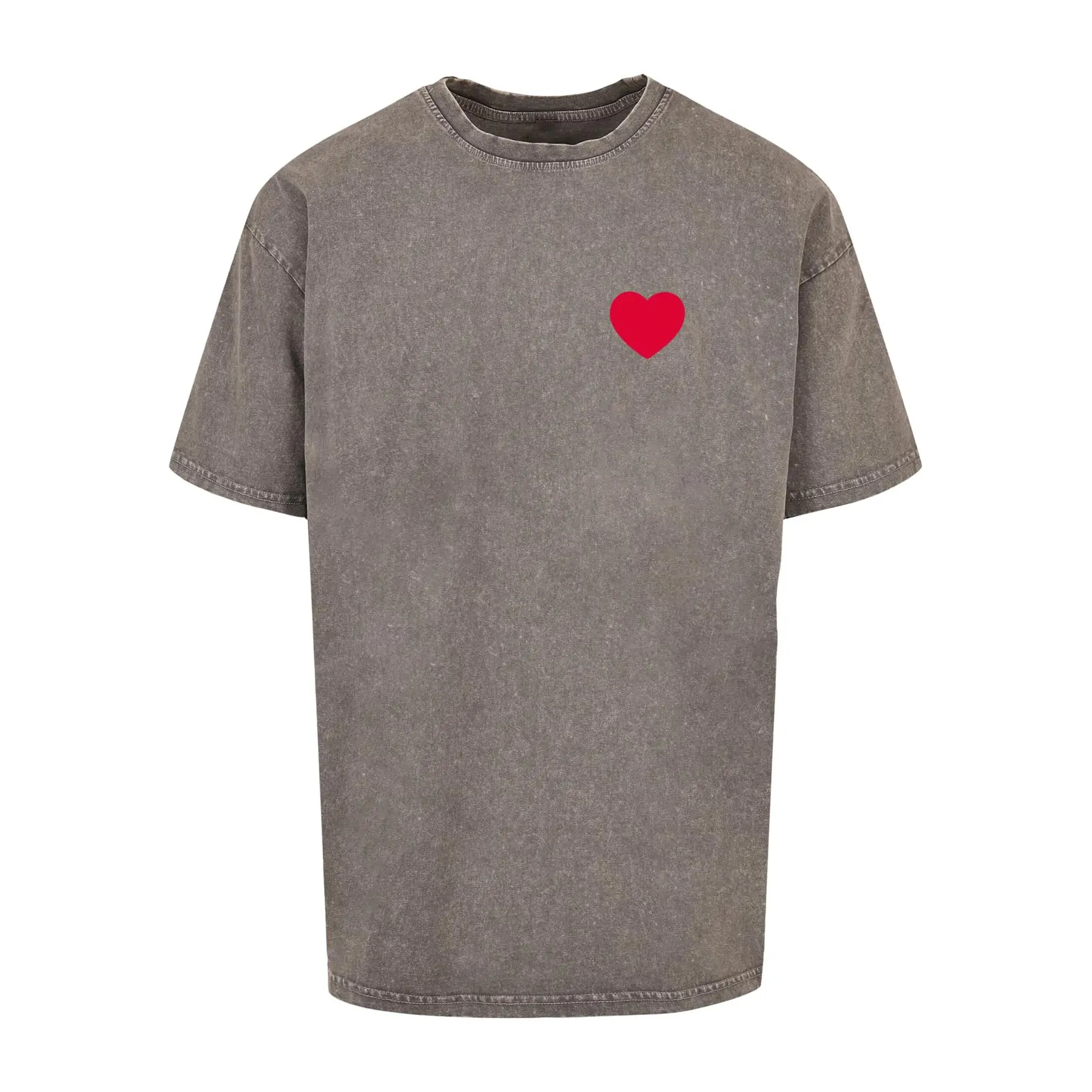 T-shirt oversize Mister Tee Heart Acid Washed Heavy