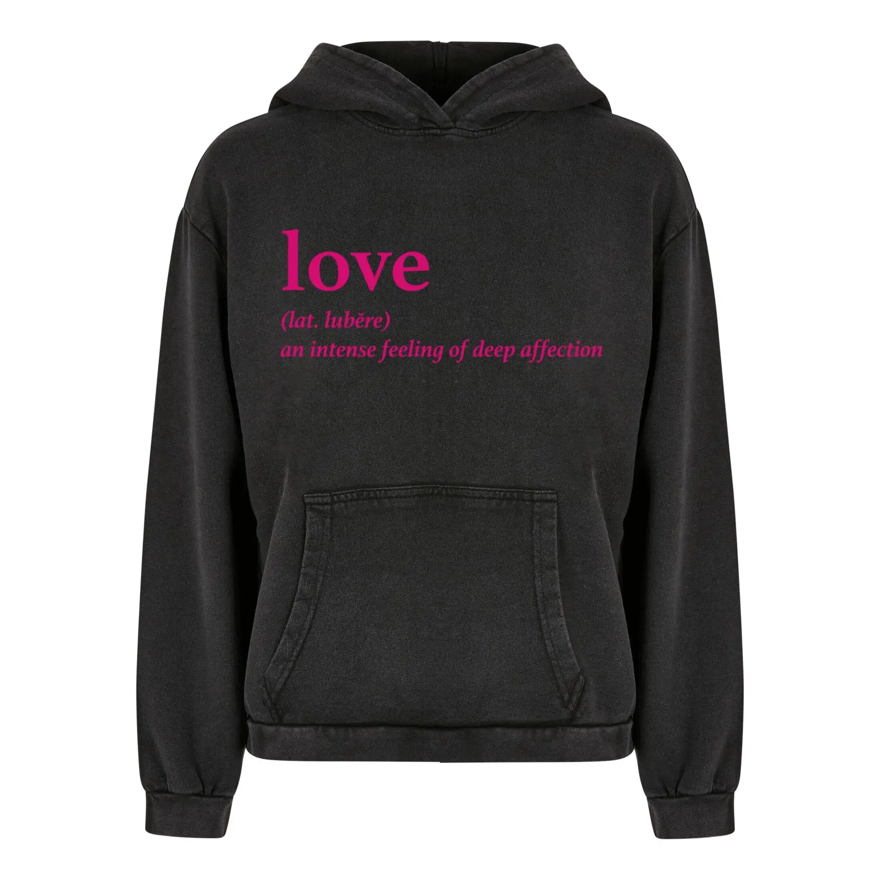 Felpa con cappuccio da donna Mister Tee Love Definition Acid