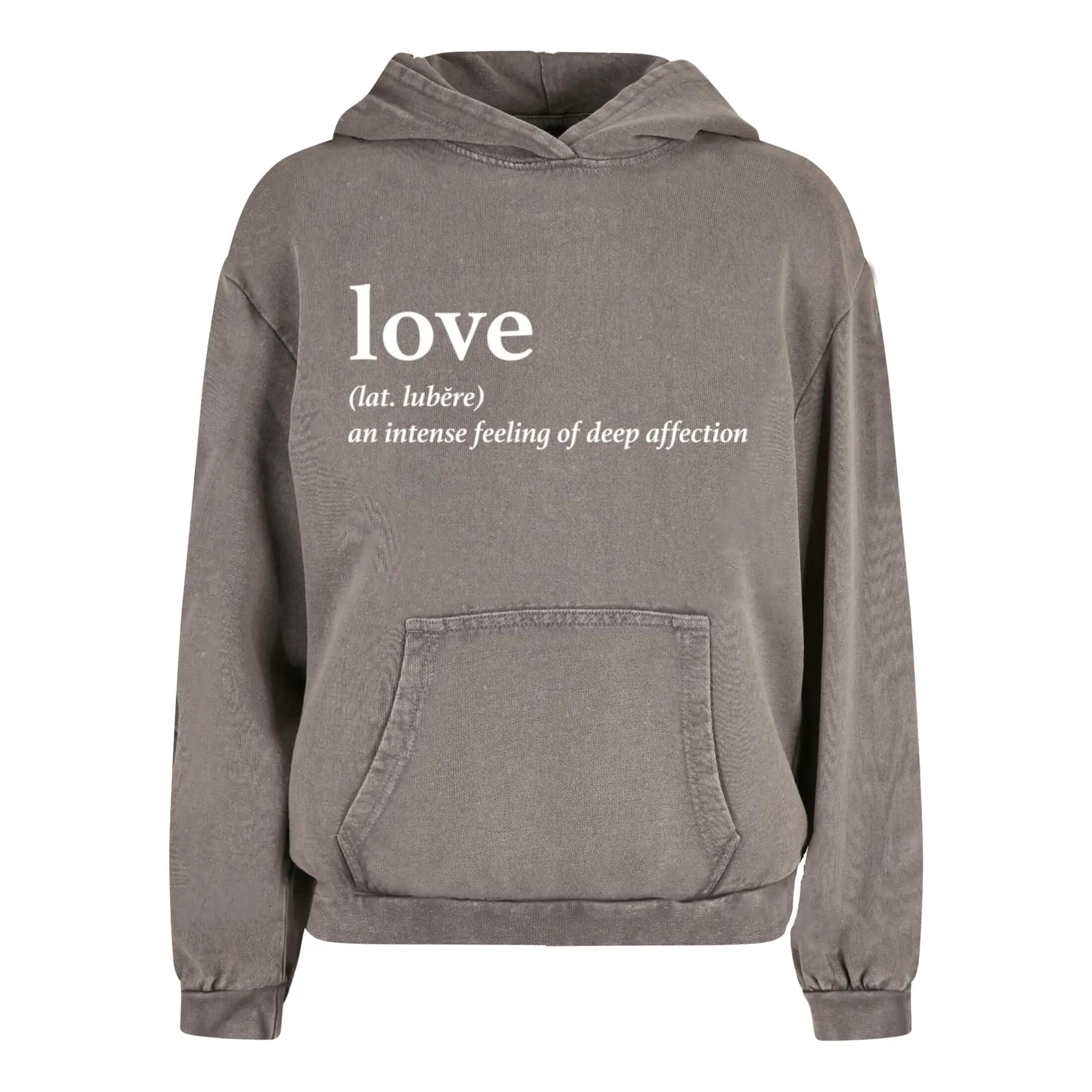 Felpa con cappuccio da donna Mister Tee Love Definition Acid