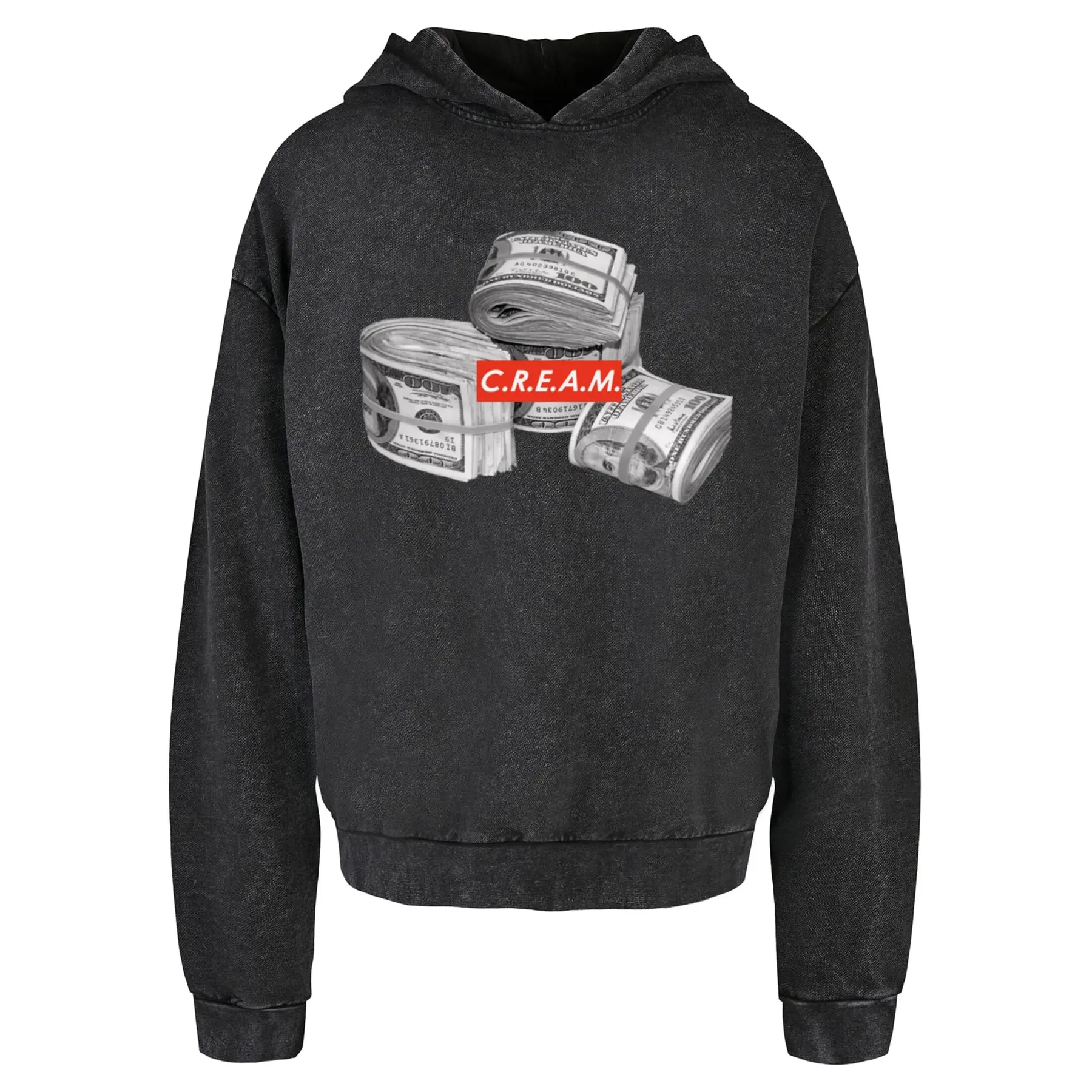 Kapuzensweatshirt Mister Tee C.R.E.A.M Bundle Acid Washed