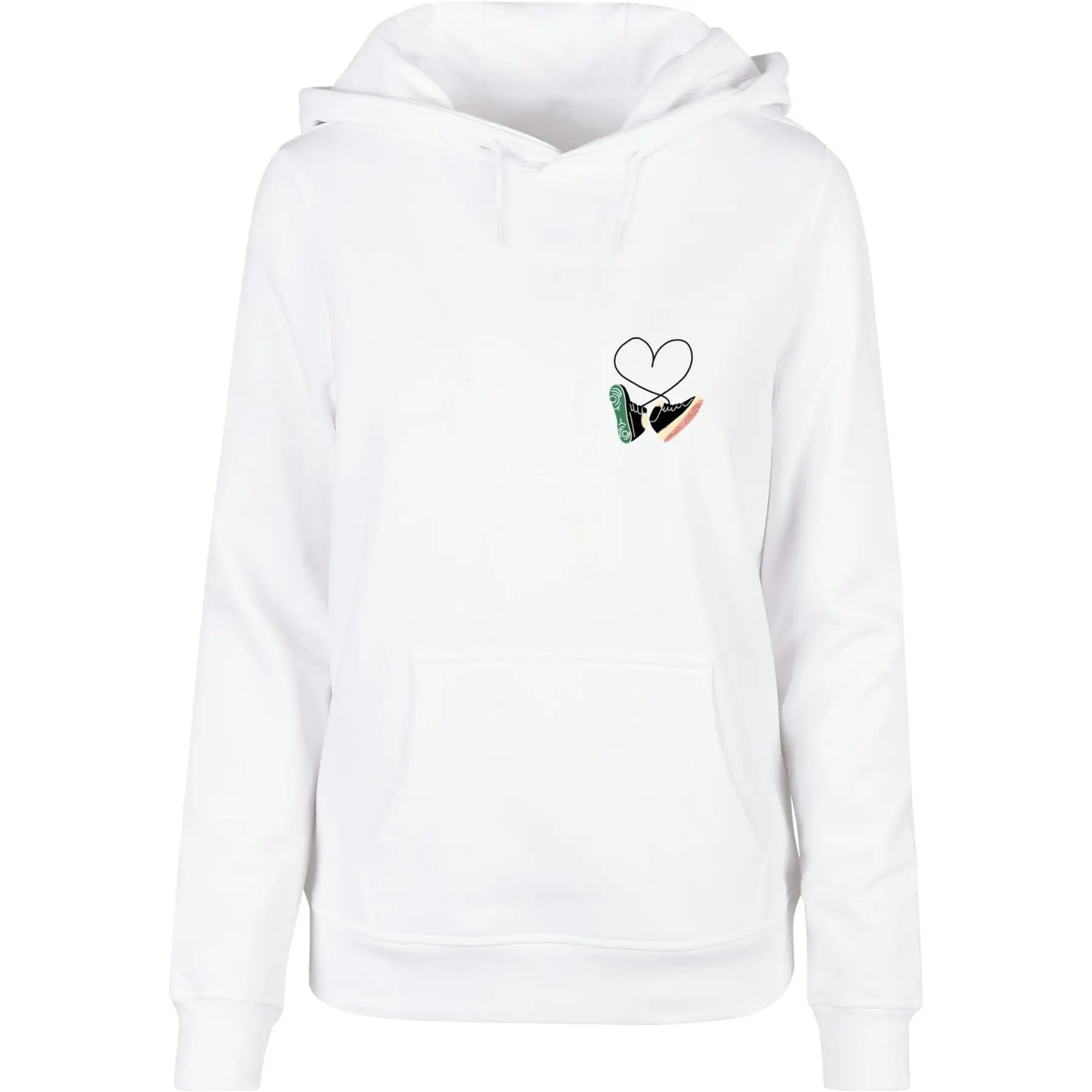 Hoodie Damen Mister Tee Kicks Love Basic