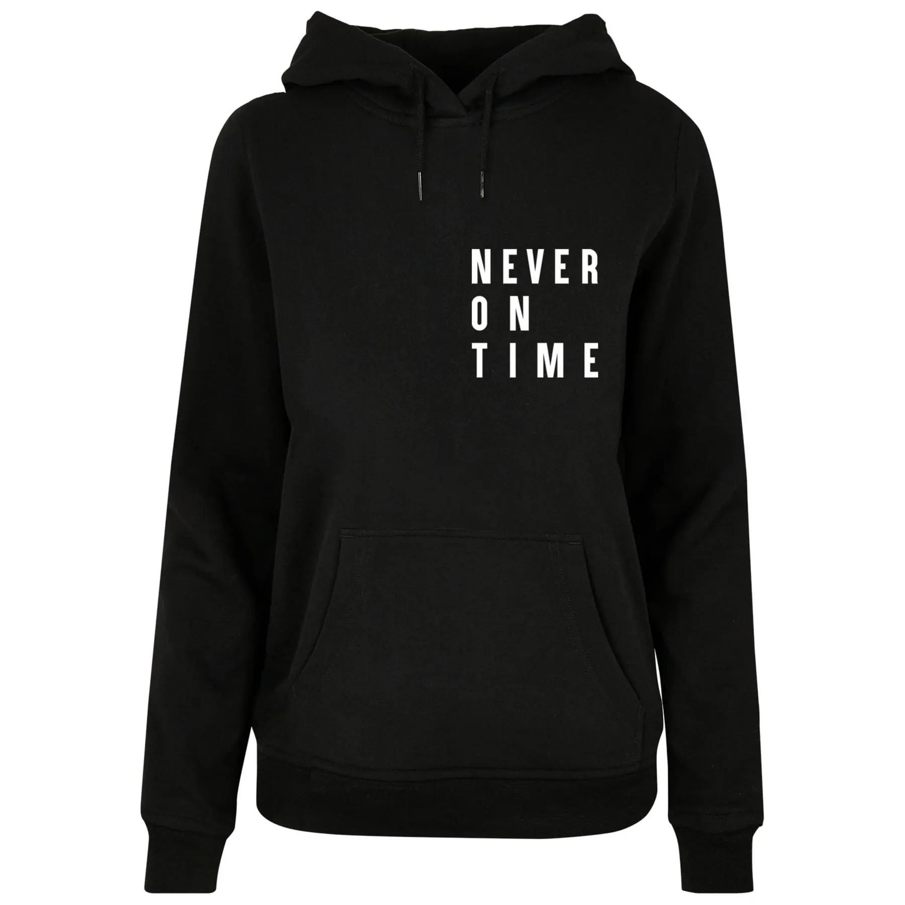 Felpa con cappuccio da donna Mister Tee Never On Time Basic