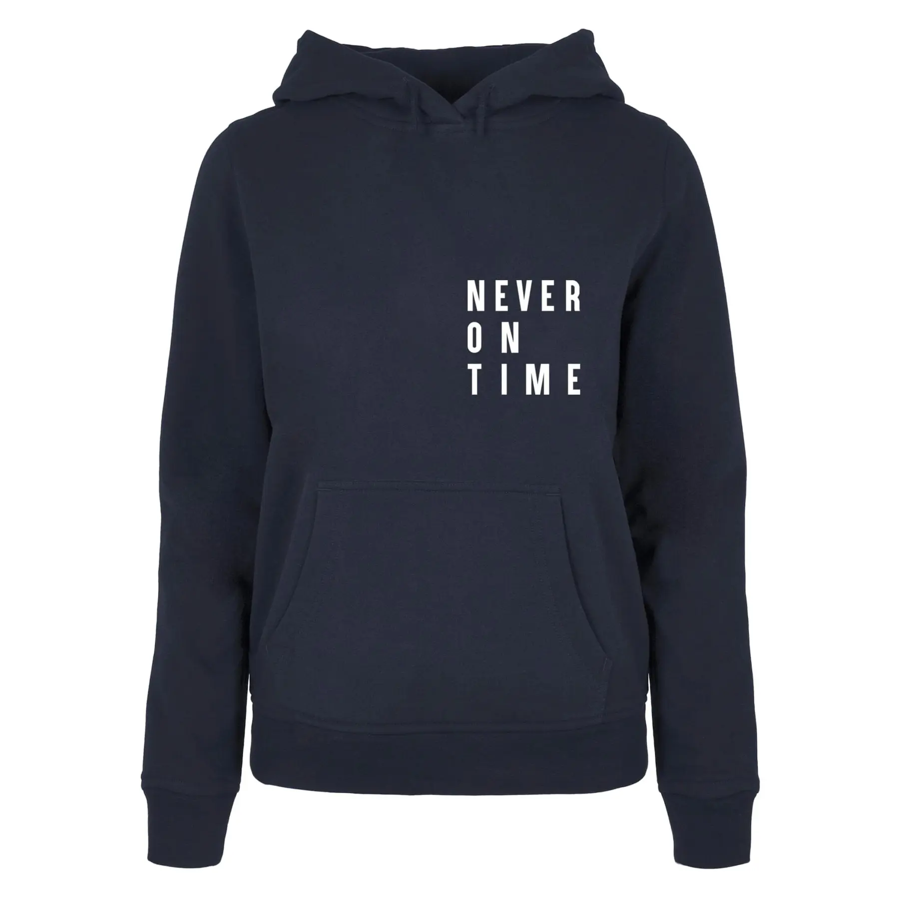 Felpa con cappuccio da donna Mister Tee Never On Time Basic