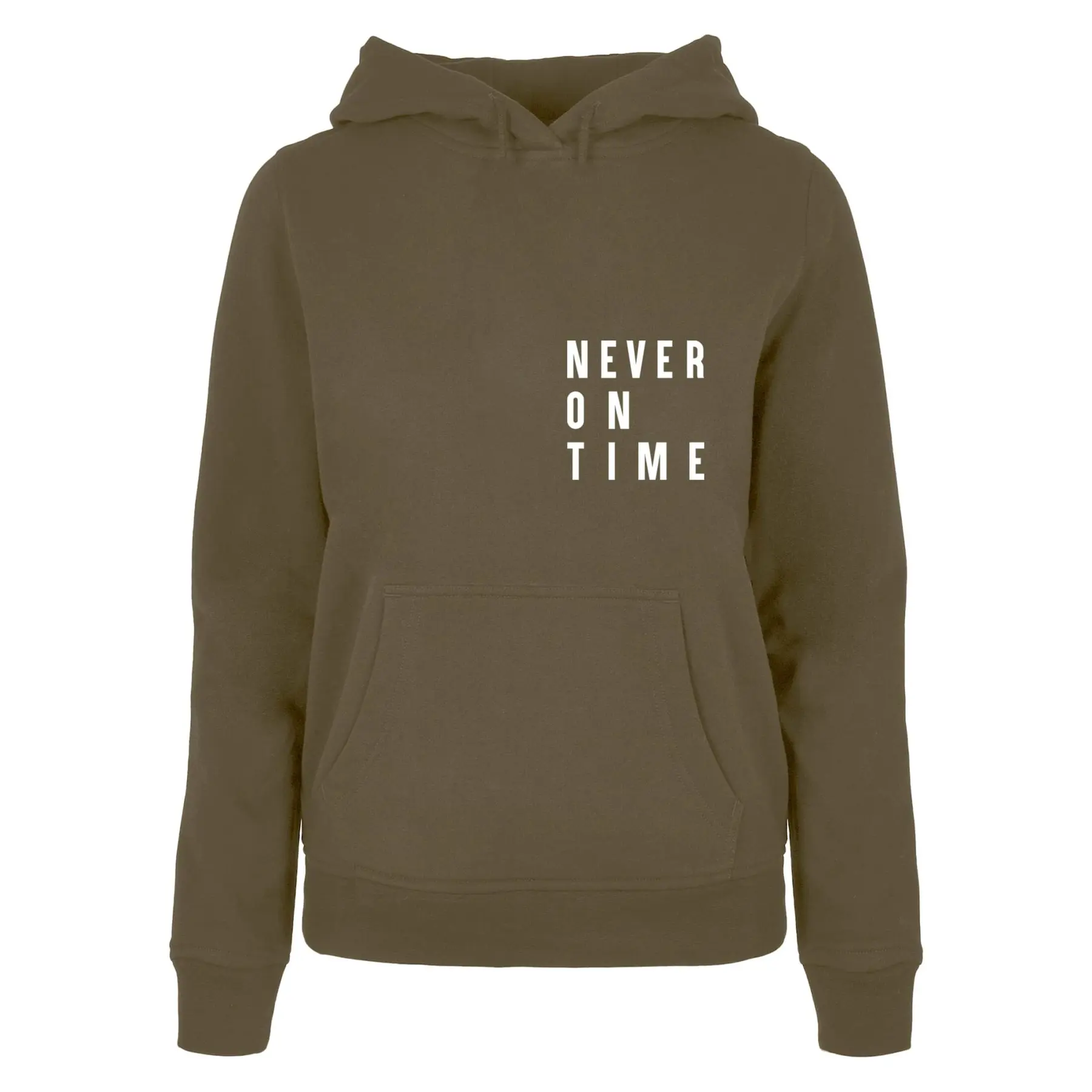 Felpa con cappuccio da donna Mister Tee Never On Time Basic