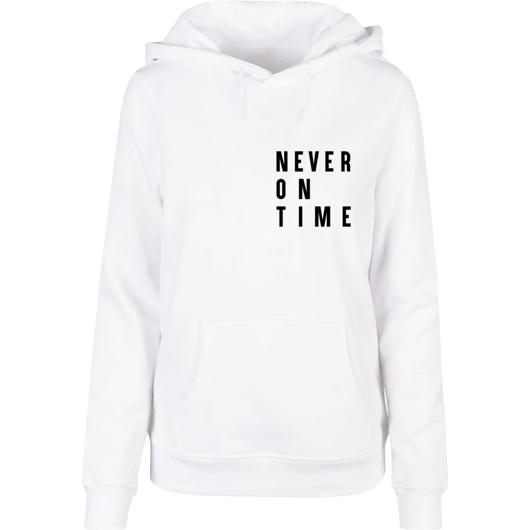 Felpa con cappuccio da donna Mister Tee Never On Time Basic