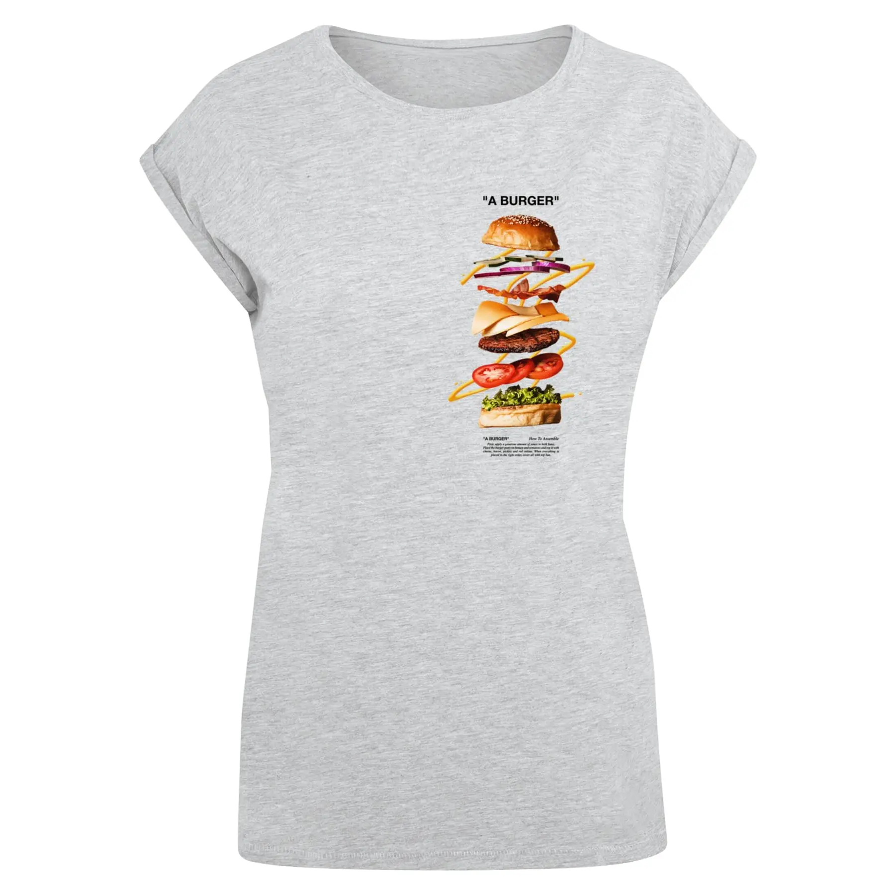 Damen T-Shirt Mister Tee A Burger