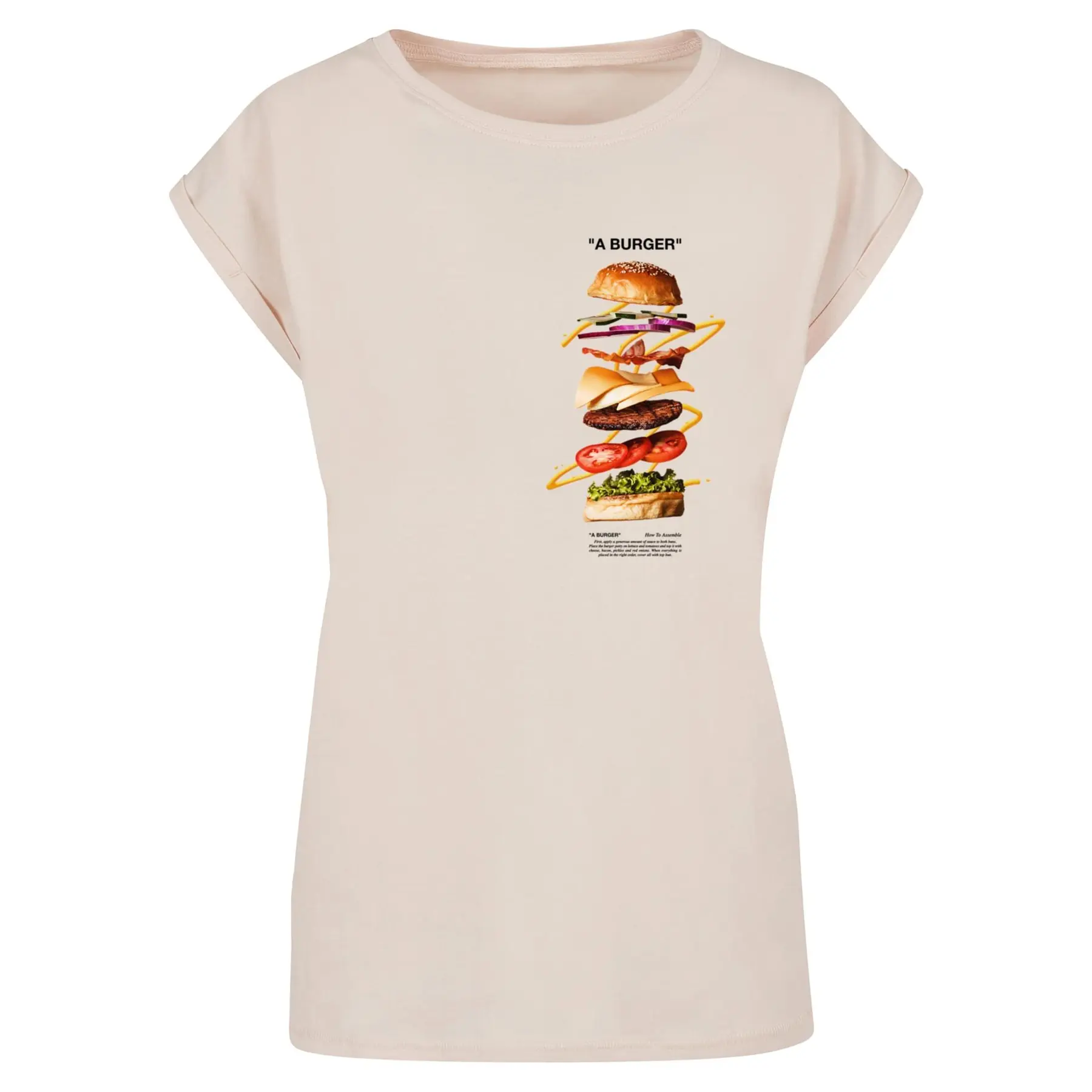 Damen T-Shirt Mister Tee A Burger