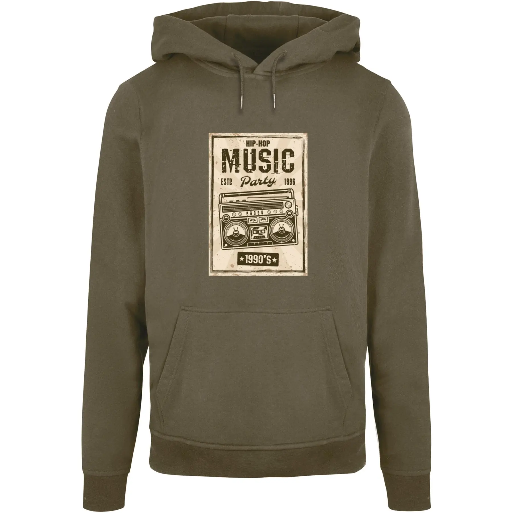 Felpa basic con cappuccio Mister Tee Retro Boom