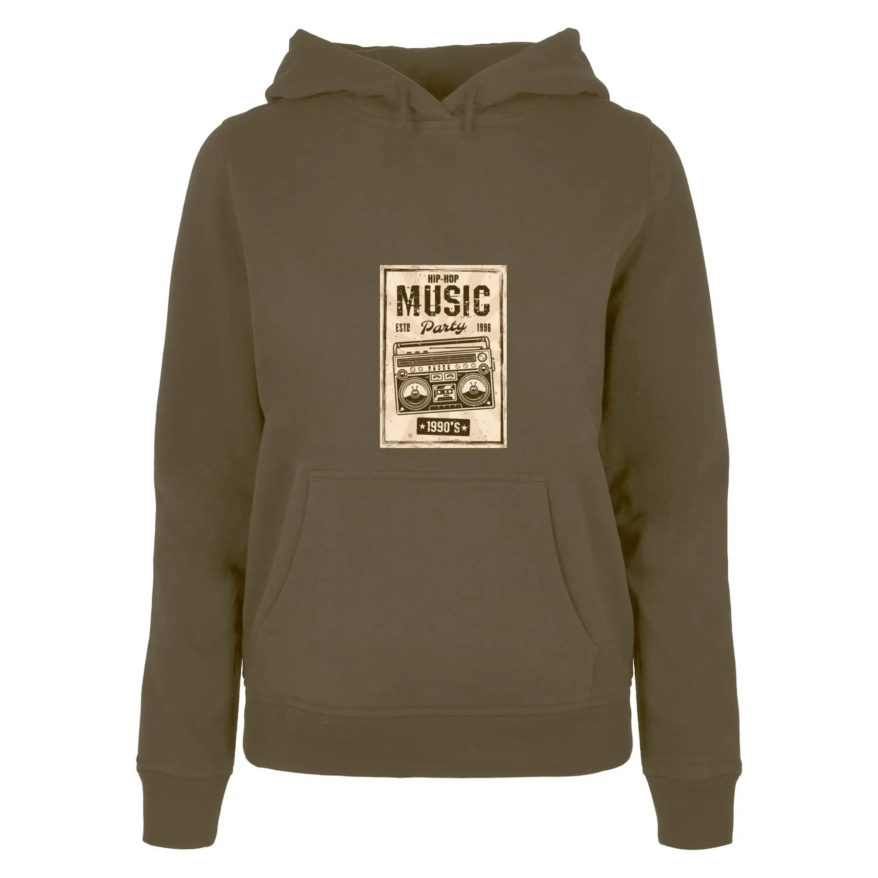 Hoodie Damen Mister Tee Ladies Retro Boom Basic