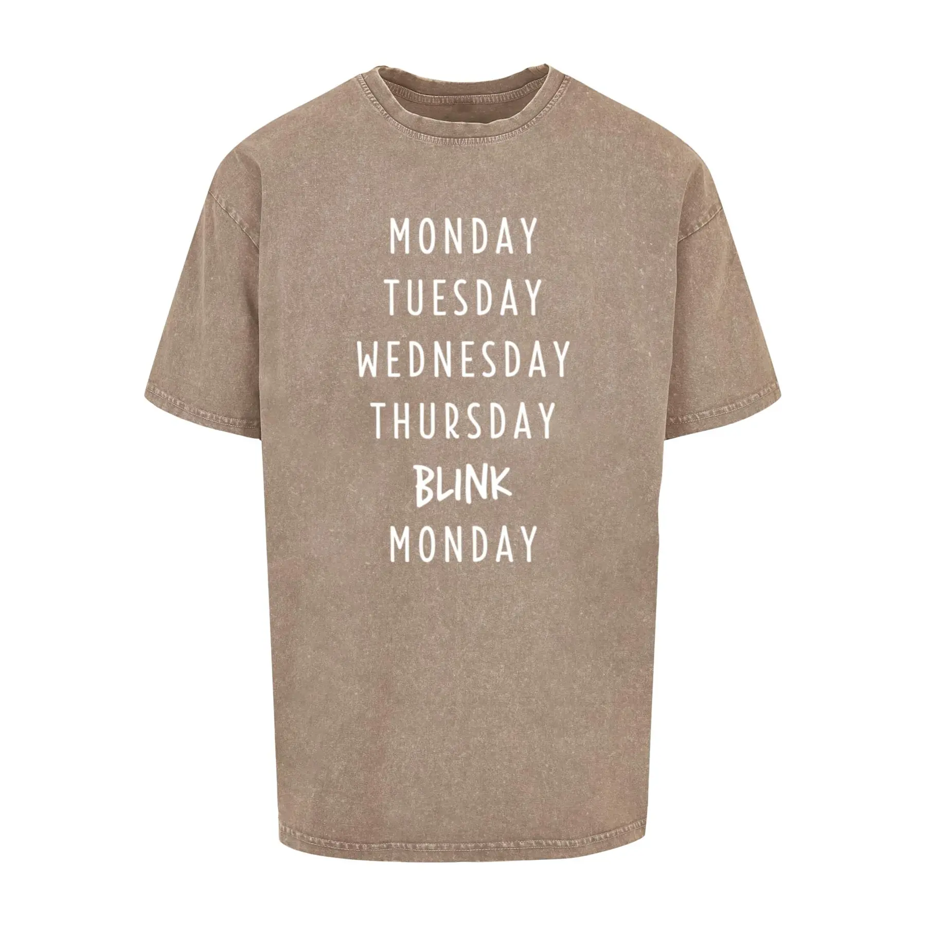 Oversized T-Shirt Mister Tee Blink Acid Washed Heavy