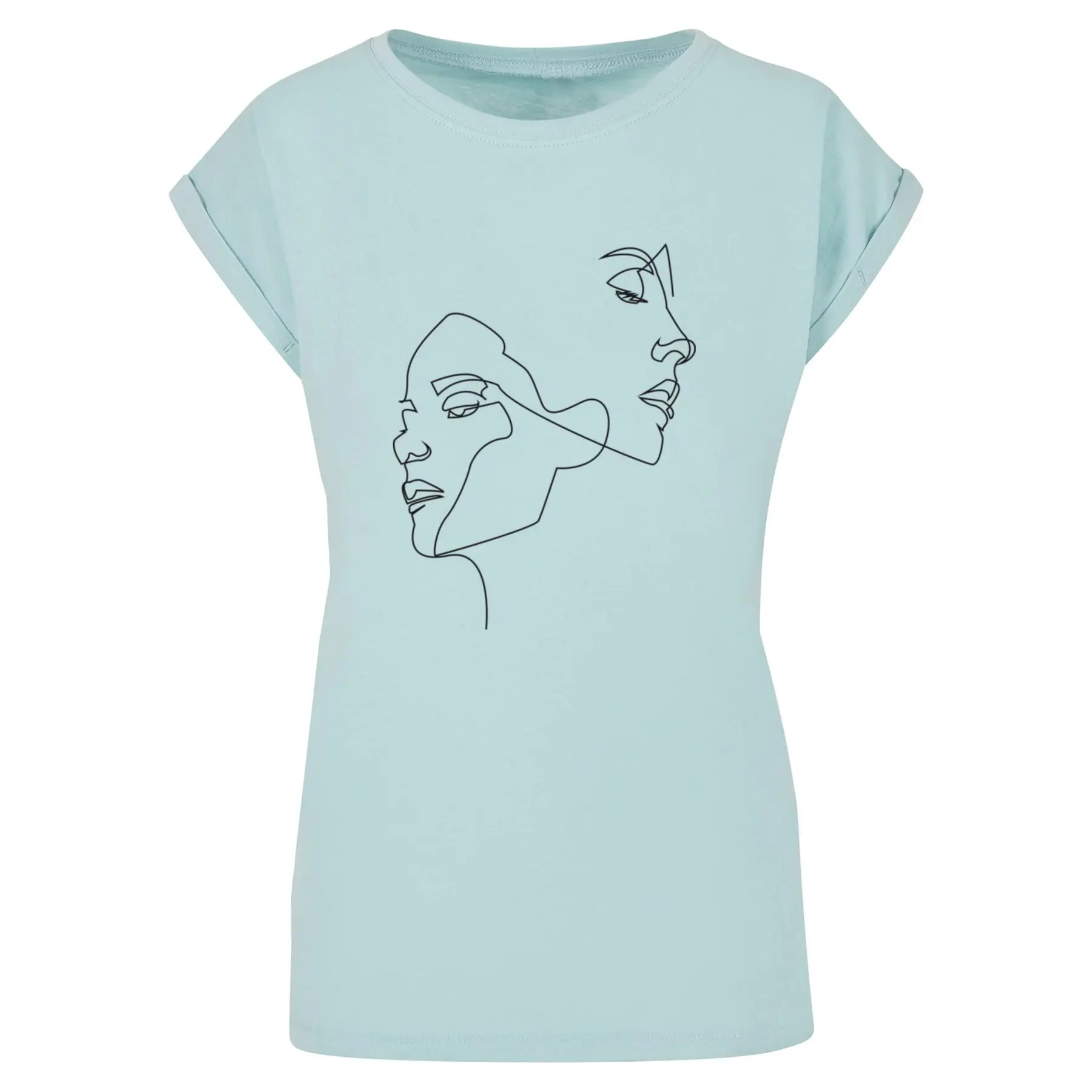 Damen T-Shirt Mister Tee One Line