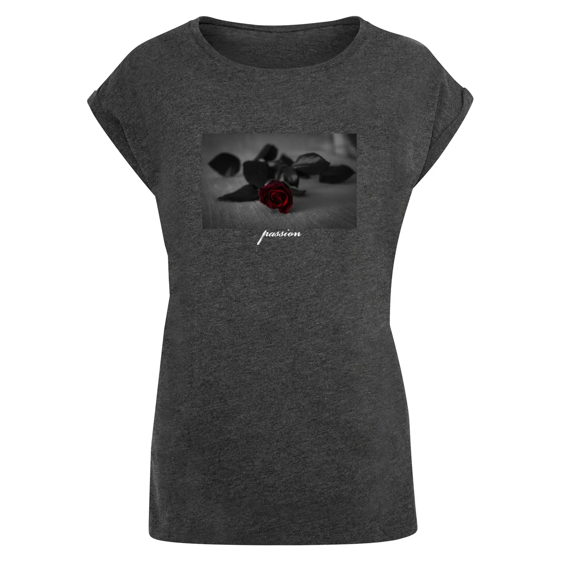 Damen T-Shirt Mister Tee Passion Rose
