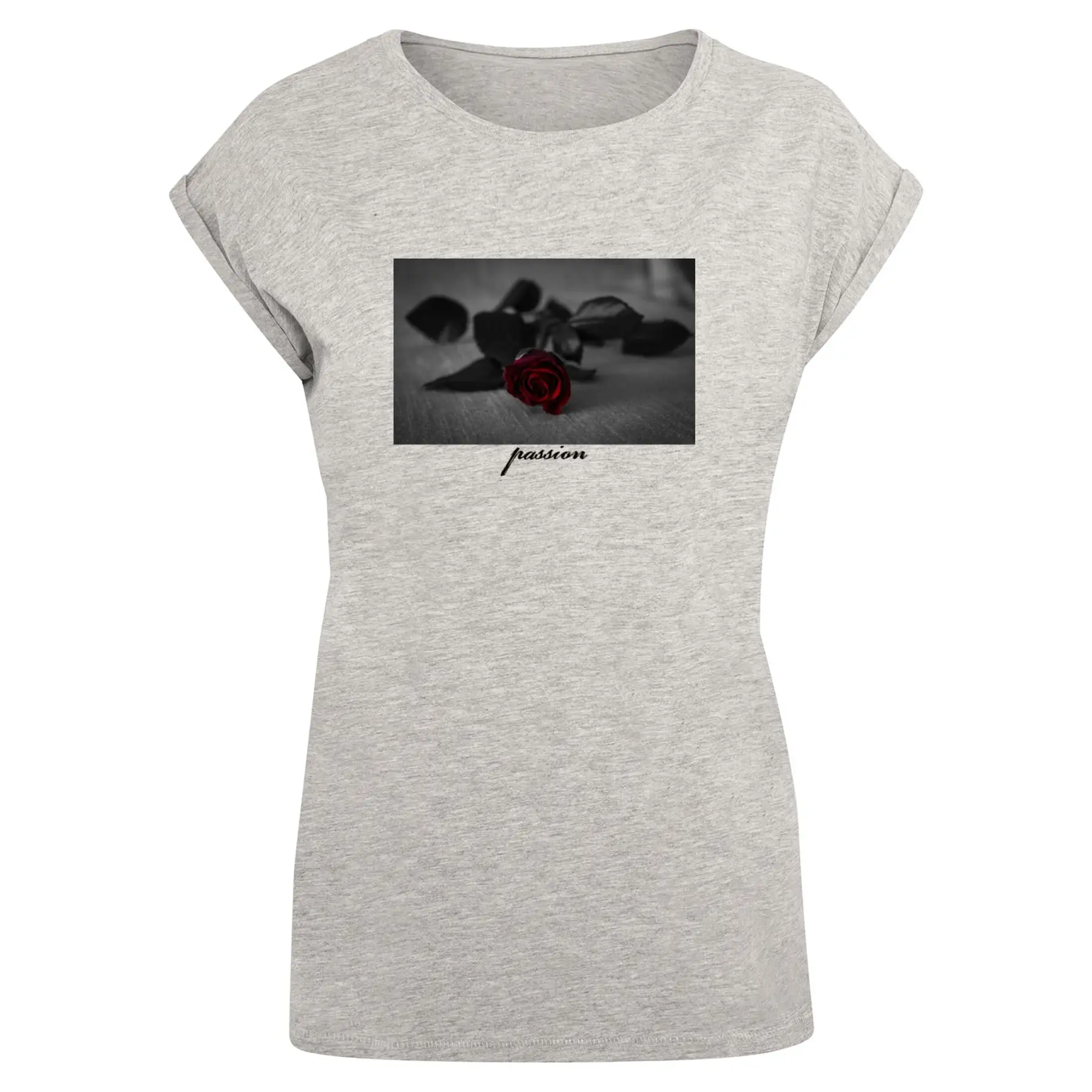 Damen T-Shirt Mister Tee Passion Rose