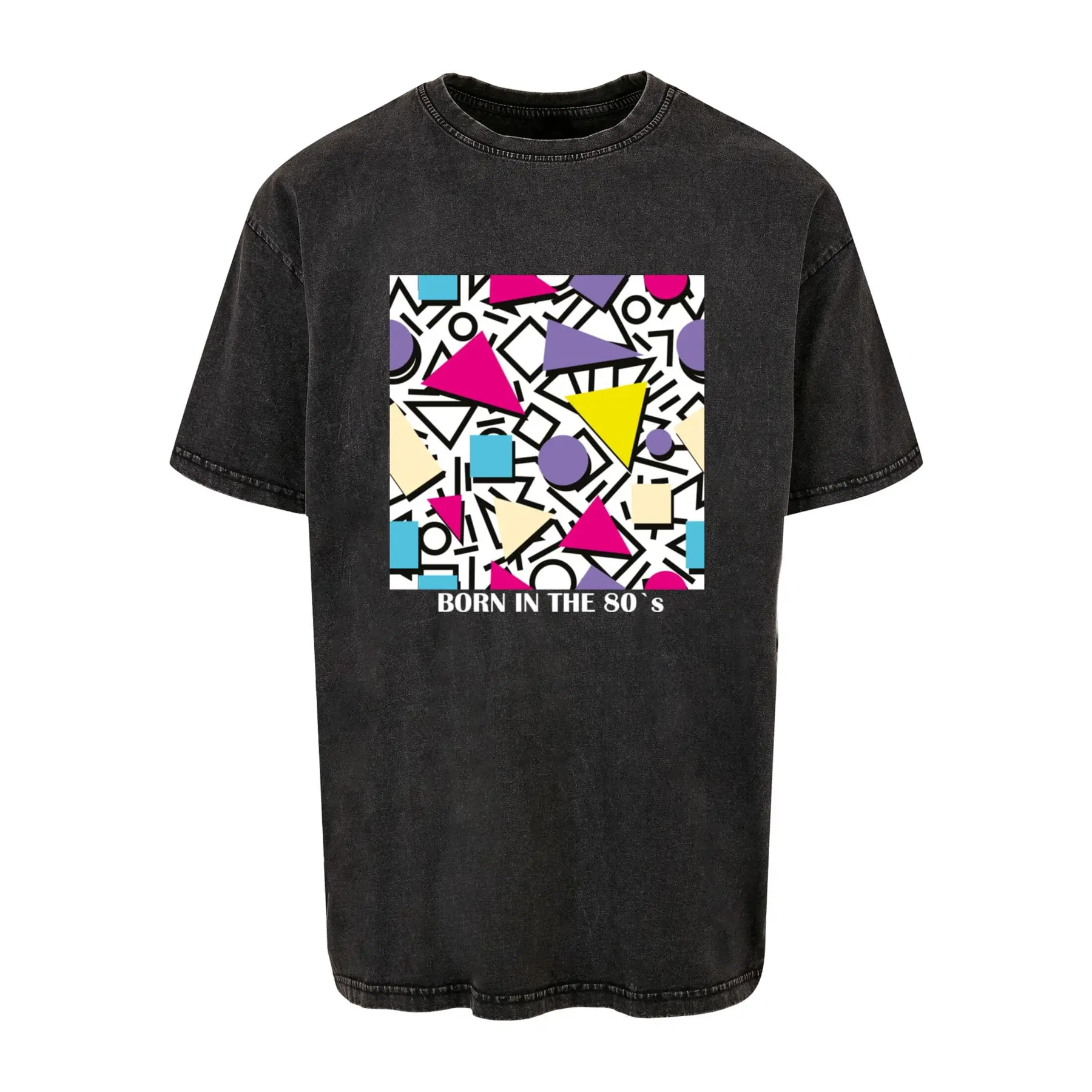 T-Shirt Mister Tee Geometric Retro Acid Washed