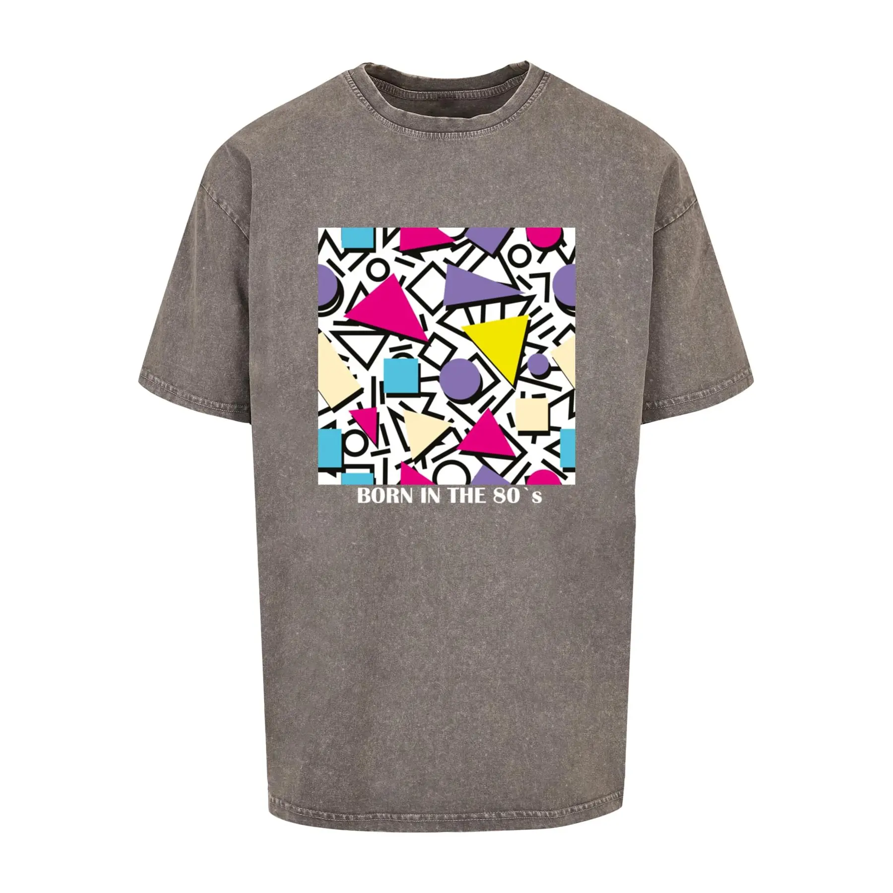 T-Shirt Mister Tee Geometric Retro Acid Washed