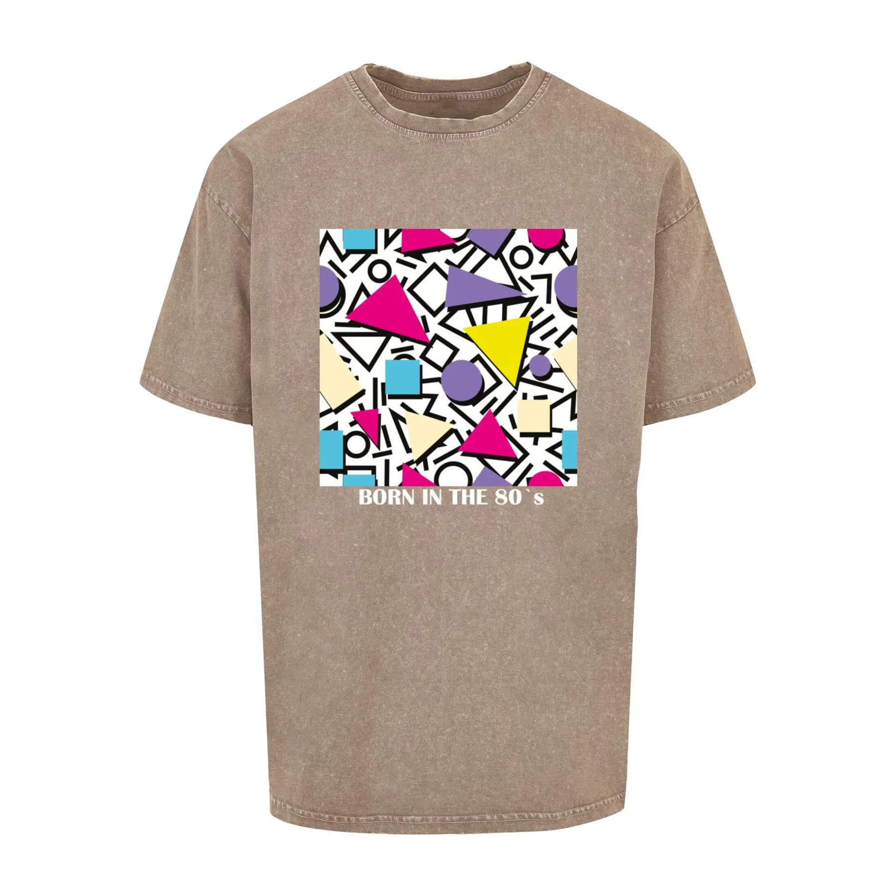 T-Shirt Mister Tee Geometric Retro Acid Washed