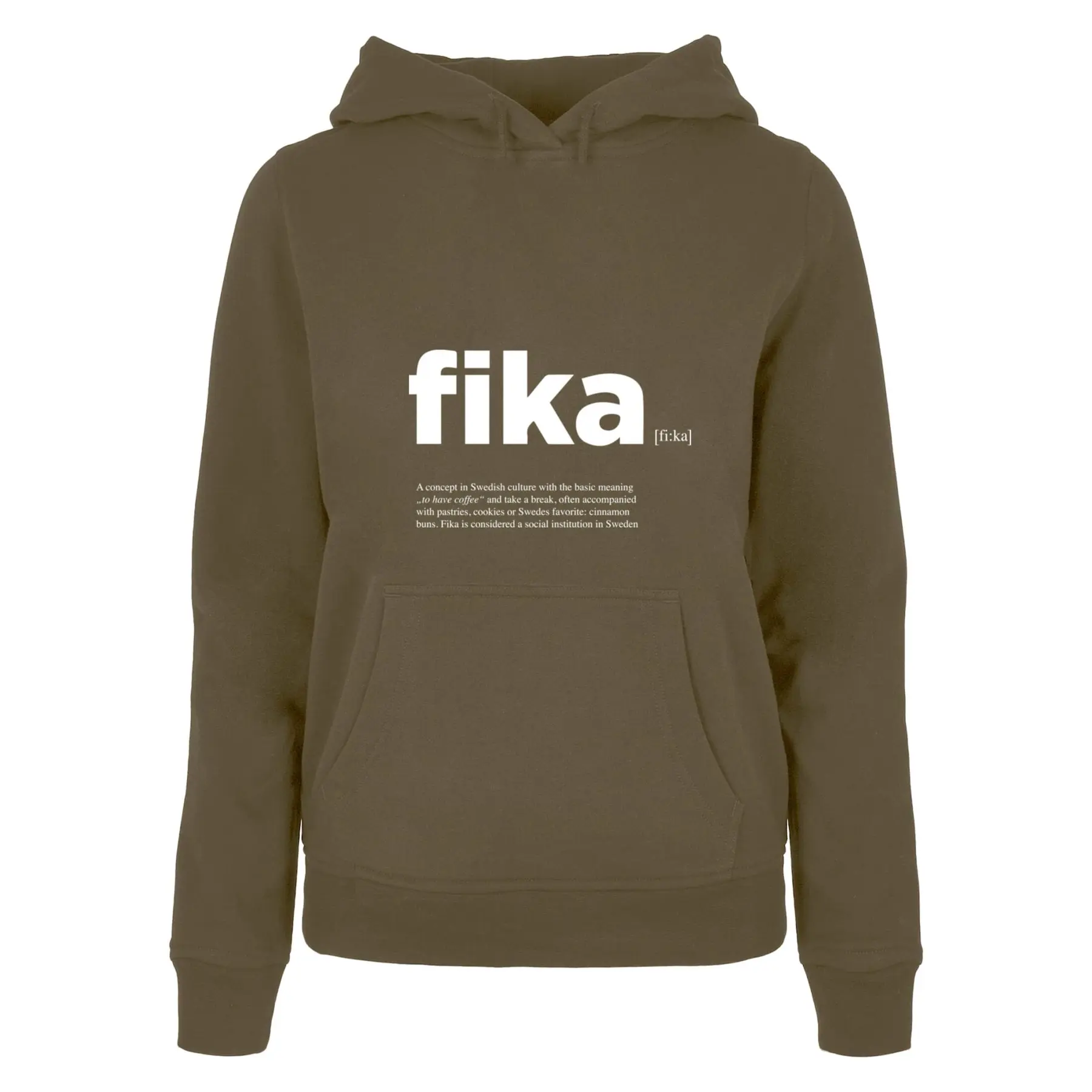 Hoodie Damen Mister Tee Fika Definition